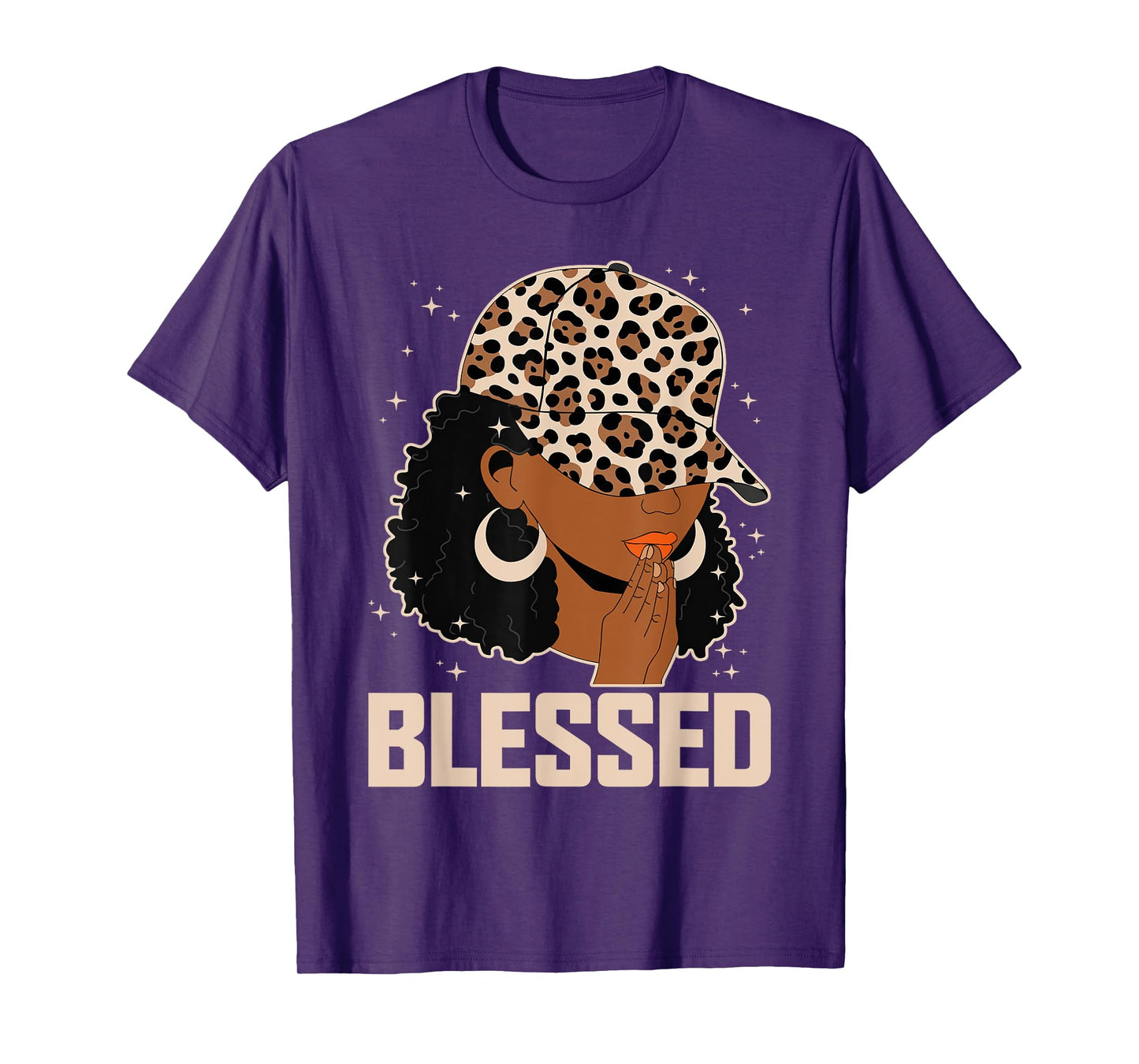 Blessed Black Woman Praying African Christian Camouflage T-Shirt