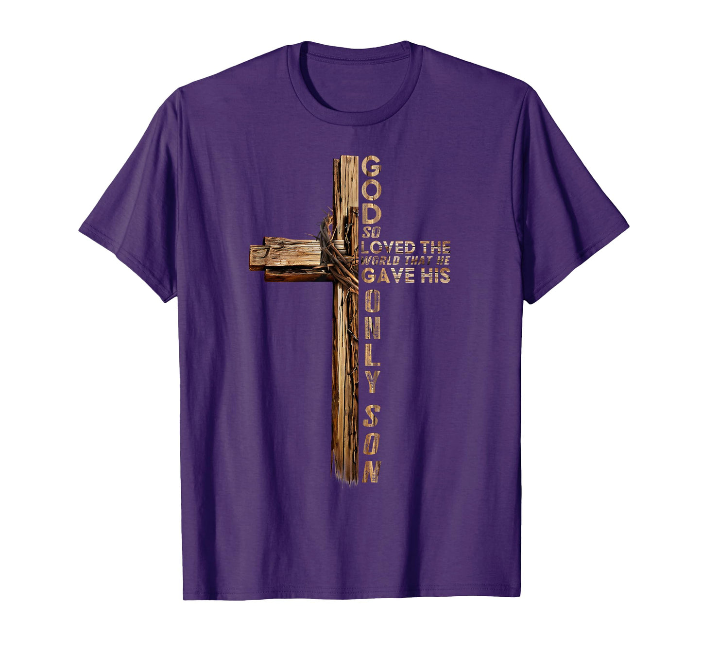 Christ Cross Christian John 3 16 God So Loved The World T-Shirt