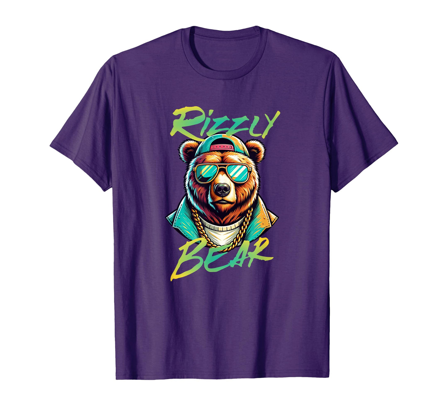 Rizzly Bear funny Gen Alpha viral influencer slang T-Shirt