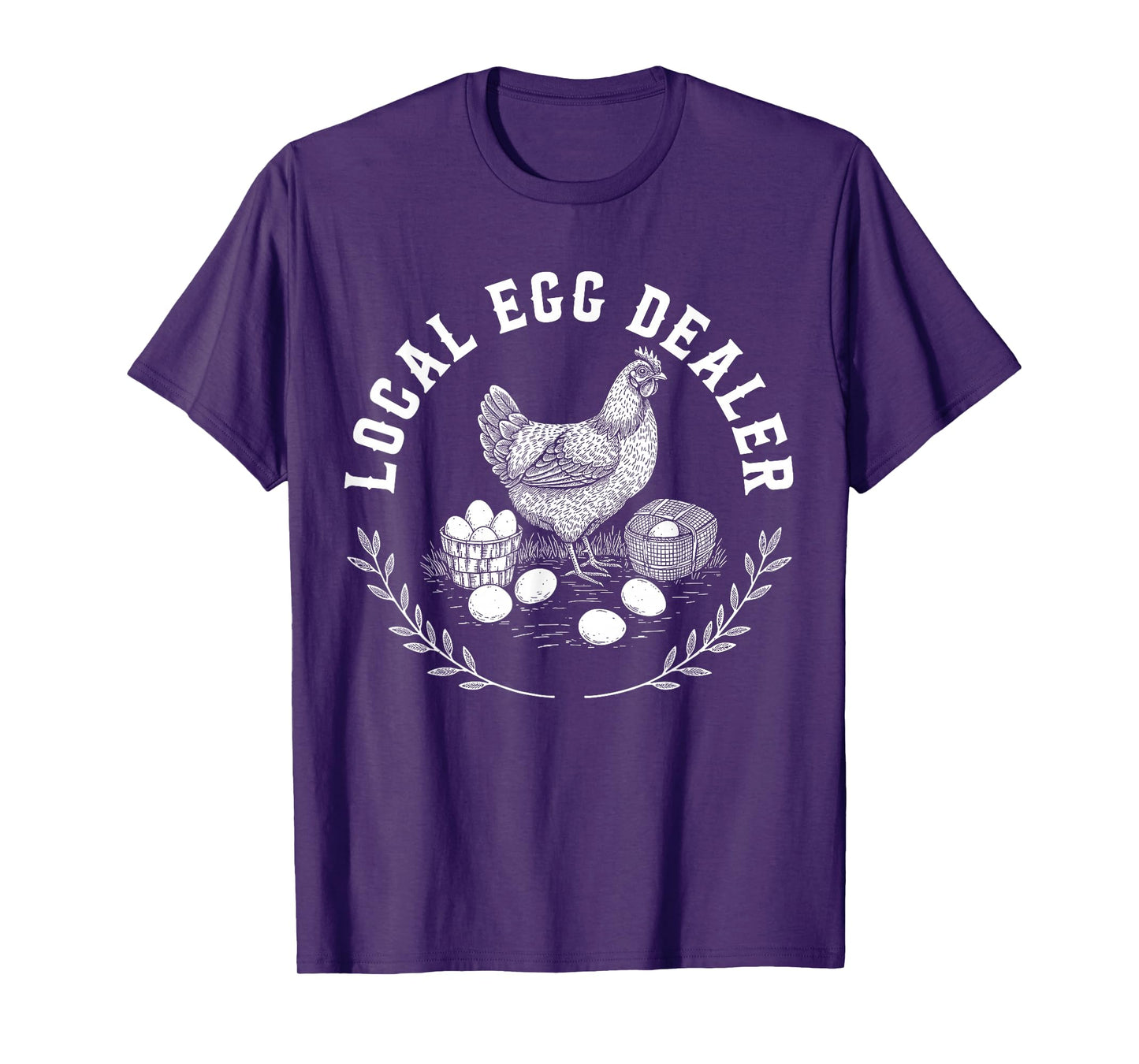 Local Egg Dealer Retro Chicken Egg Funny Farmer Easter T-Shirt