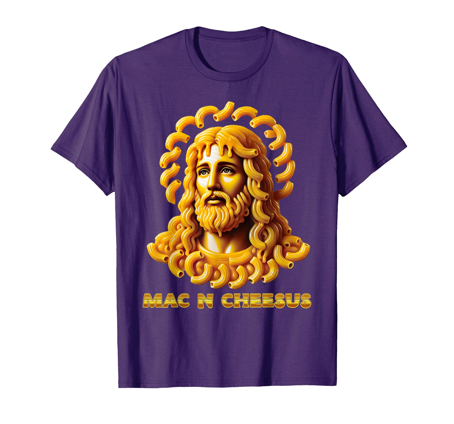 Macaroni And Cheese Jesus Funny Christian Mac N Cheesus Meme T-Shirt