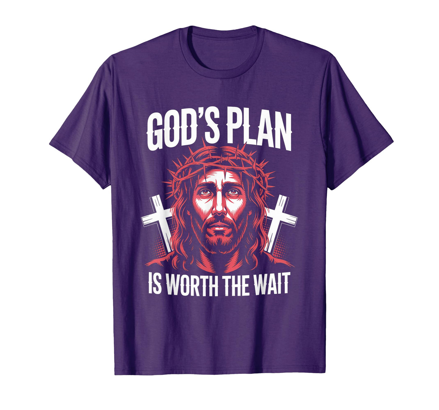 God's Plan Worth The Wait Christian Streetwear T-Shirt