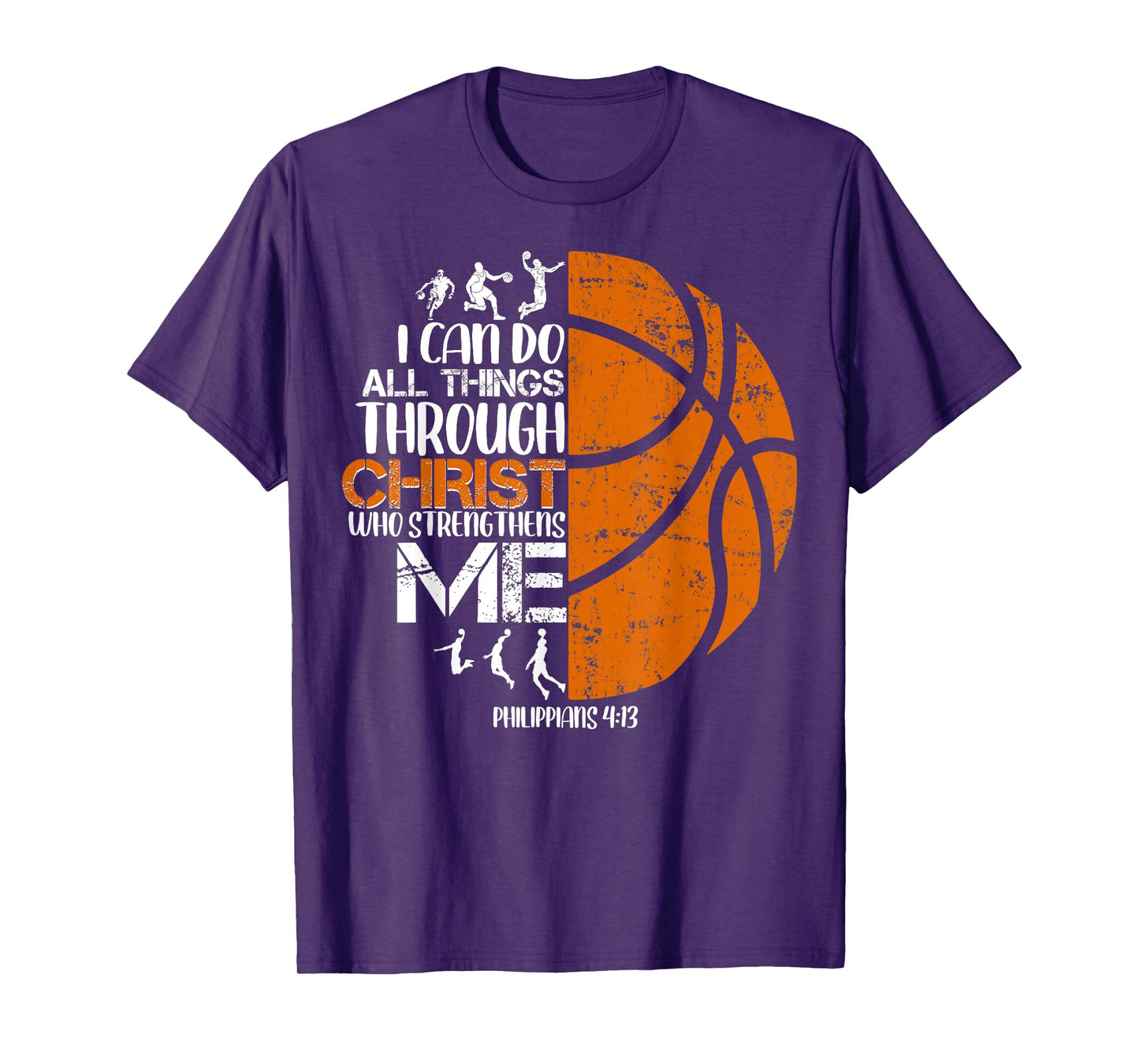 Basketball Jesus Christian Religious Gifts For Men Boys Kid T-Shirt