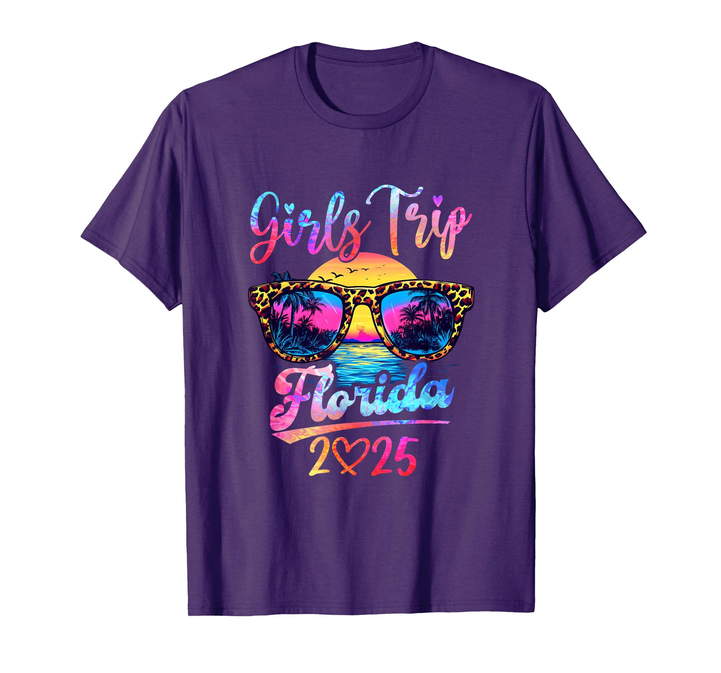 Girls Trip Florida 2025 Matching Summer Vacation Women T-Shirt