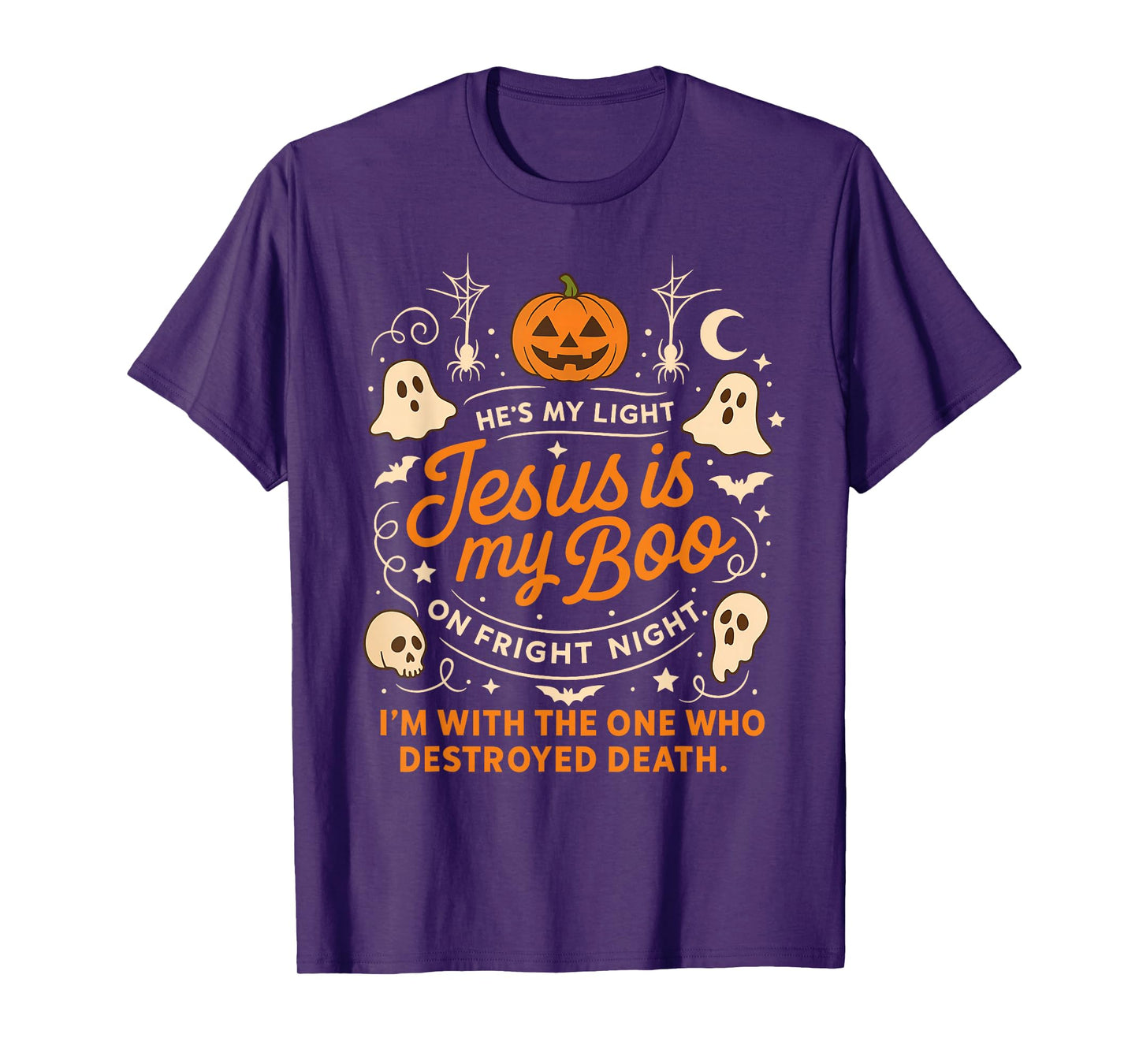 Jesus is My Boo Christian Halloween Pumpkin Ghost T-Shirt
