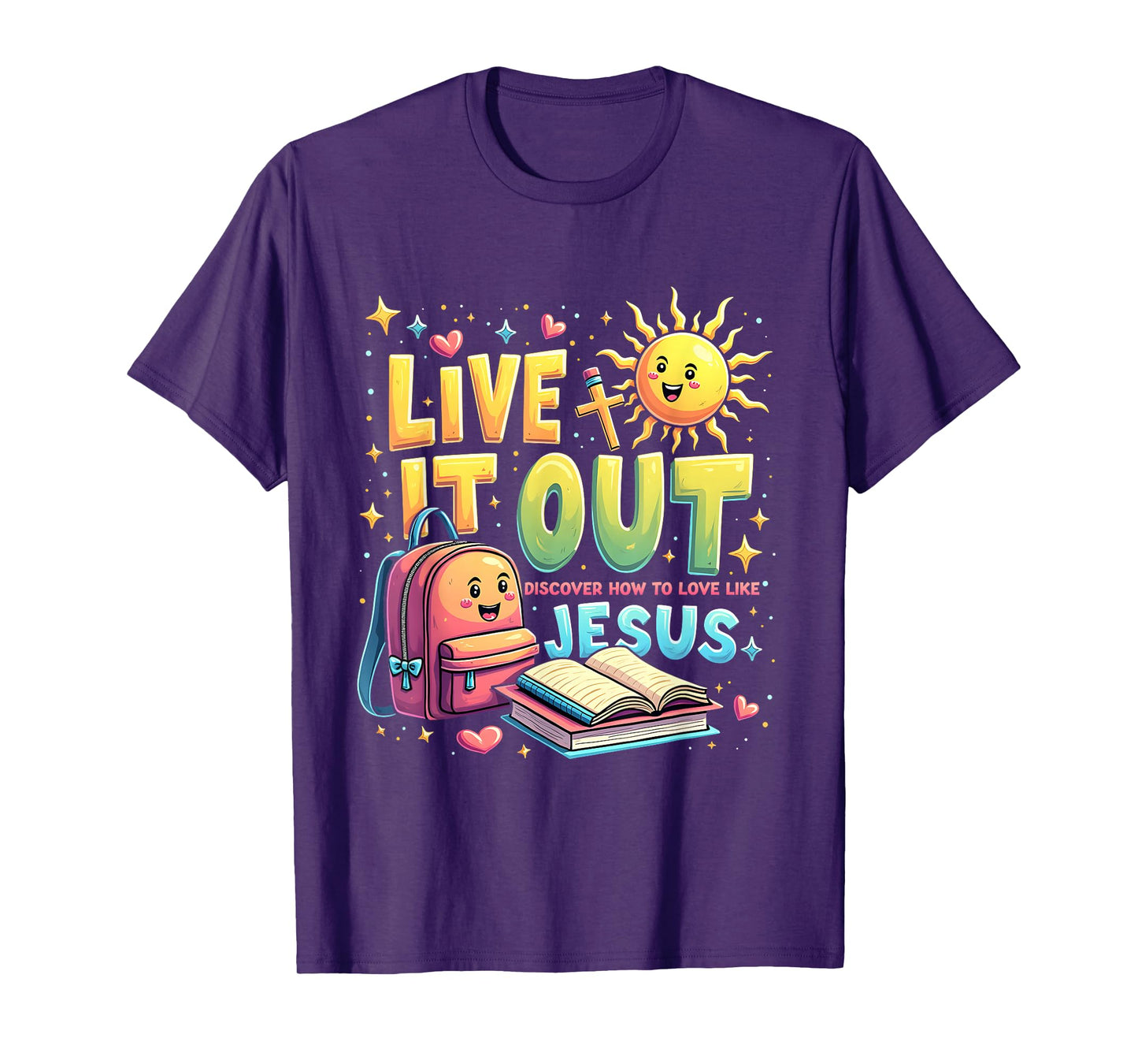 Bible School VBS 2025 Christian Youth Camp Live it Out T-Shirt
