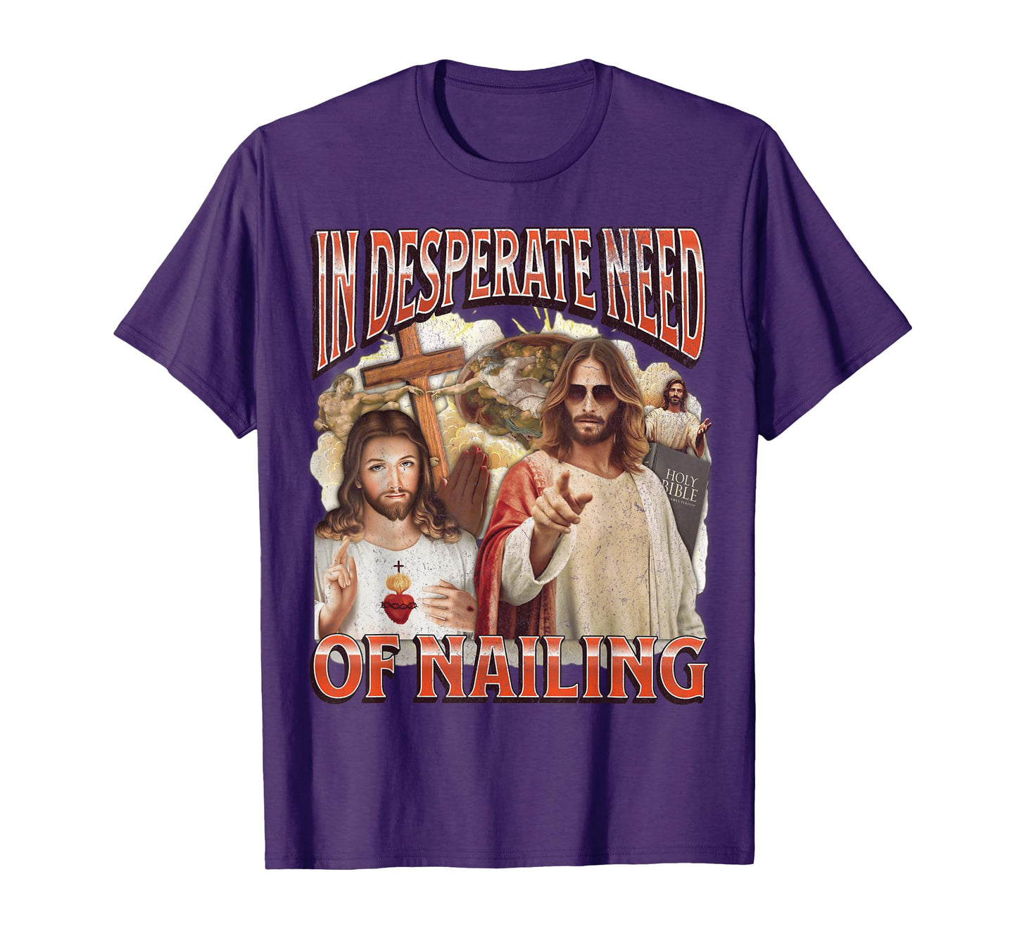 In Need Of Nailing Funny Offensive Jesus Adult Humor Bootleg T-Shirt
