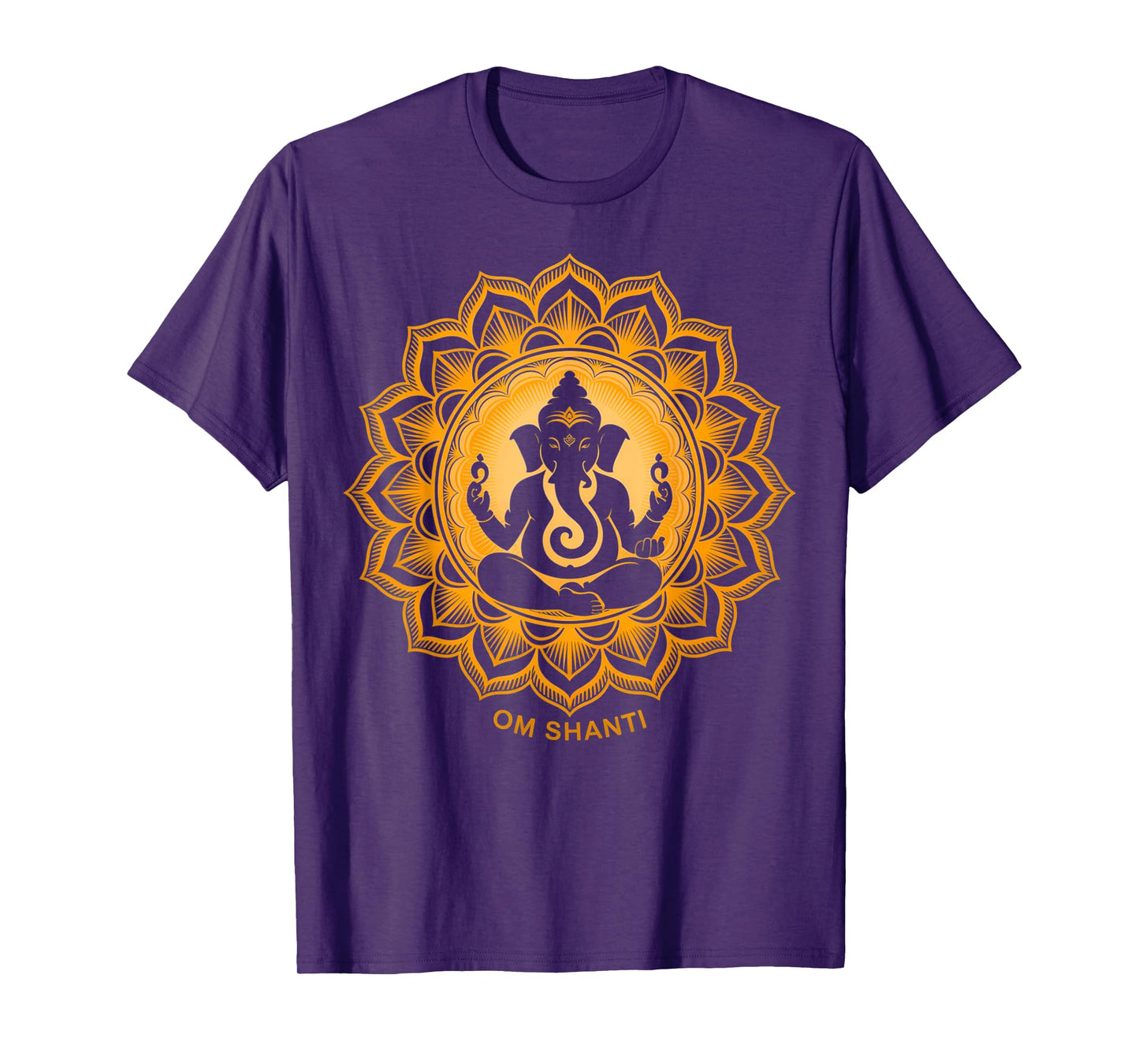 Hindu Ganesha Puja Elephant God India Meditation Yoga Murti T-Shirt