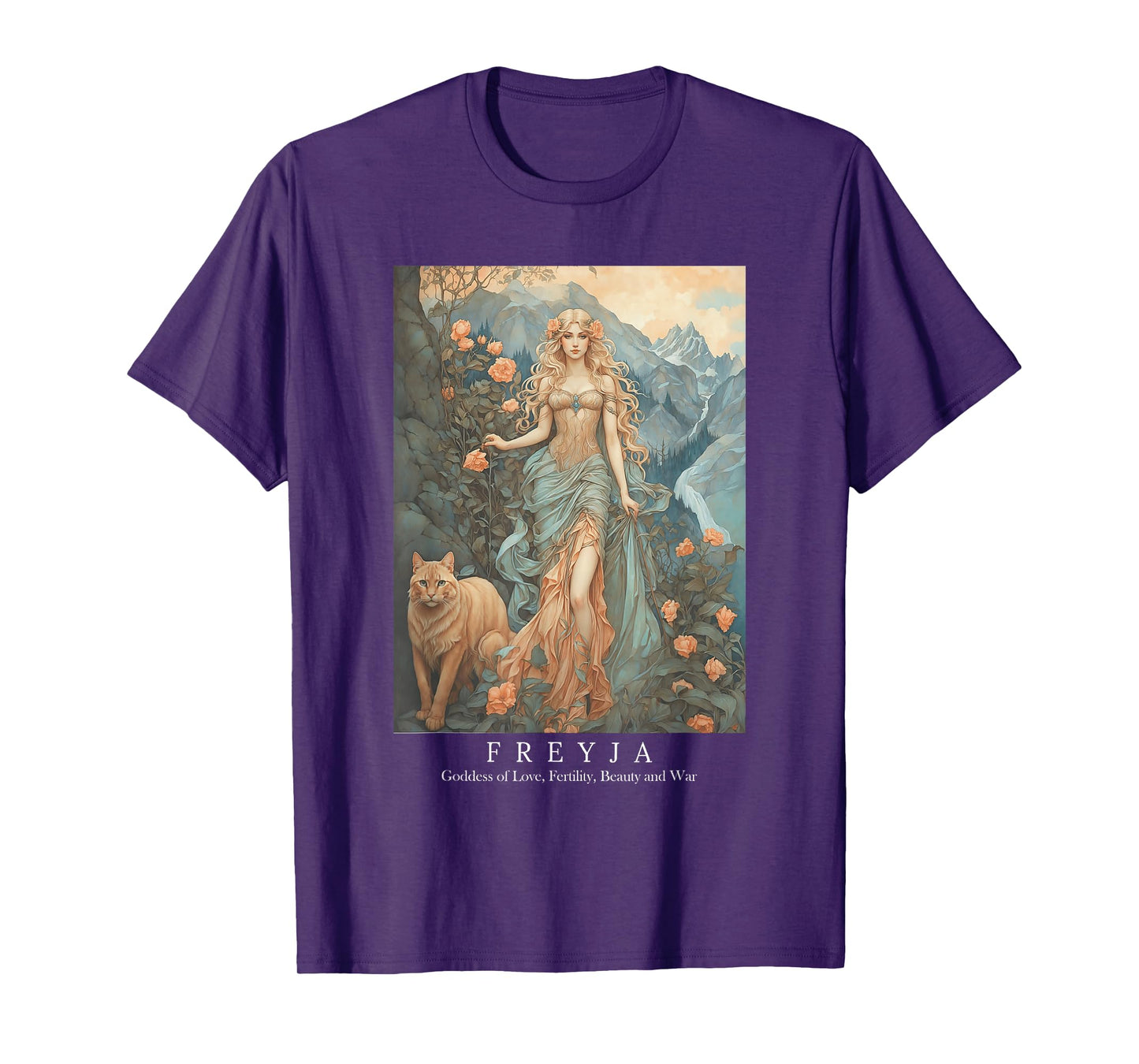 Freya Goddess Freyja Viking Norse Mythology Celtic Knot T-Shirt