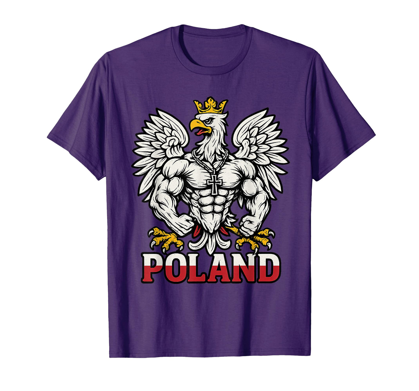 Christian Polish eagle - Poland coat of arms flag T-Shirt