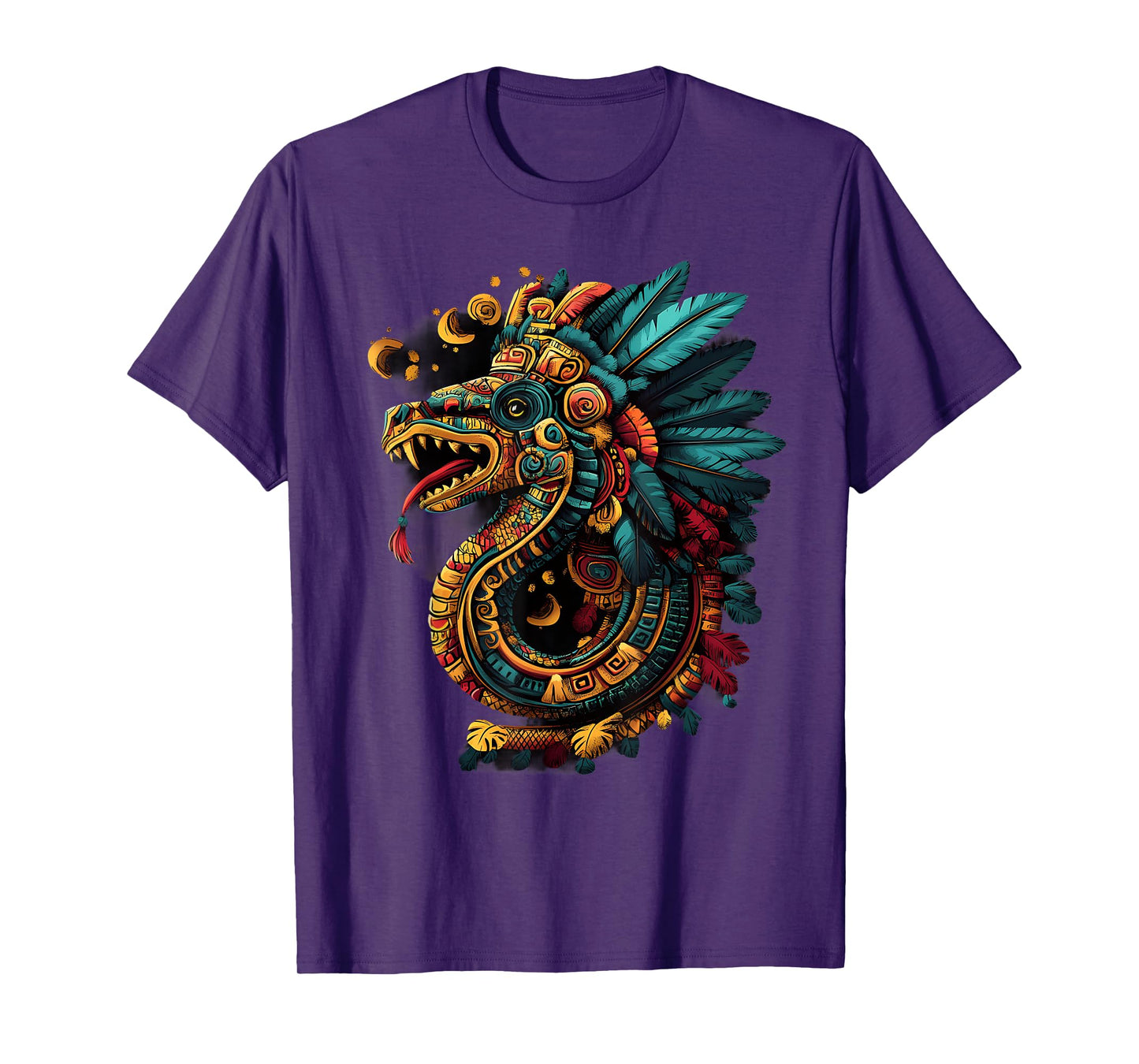 Feathered Serpent Quetzalcoatl Aztec God Mexican Mythology T-Shirt