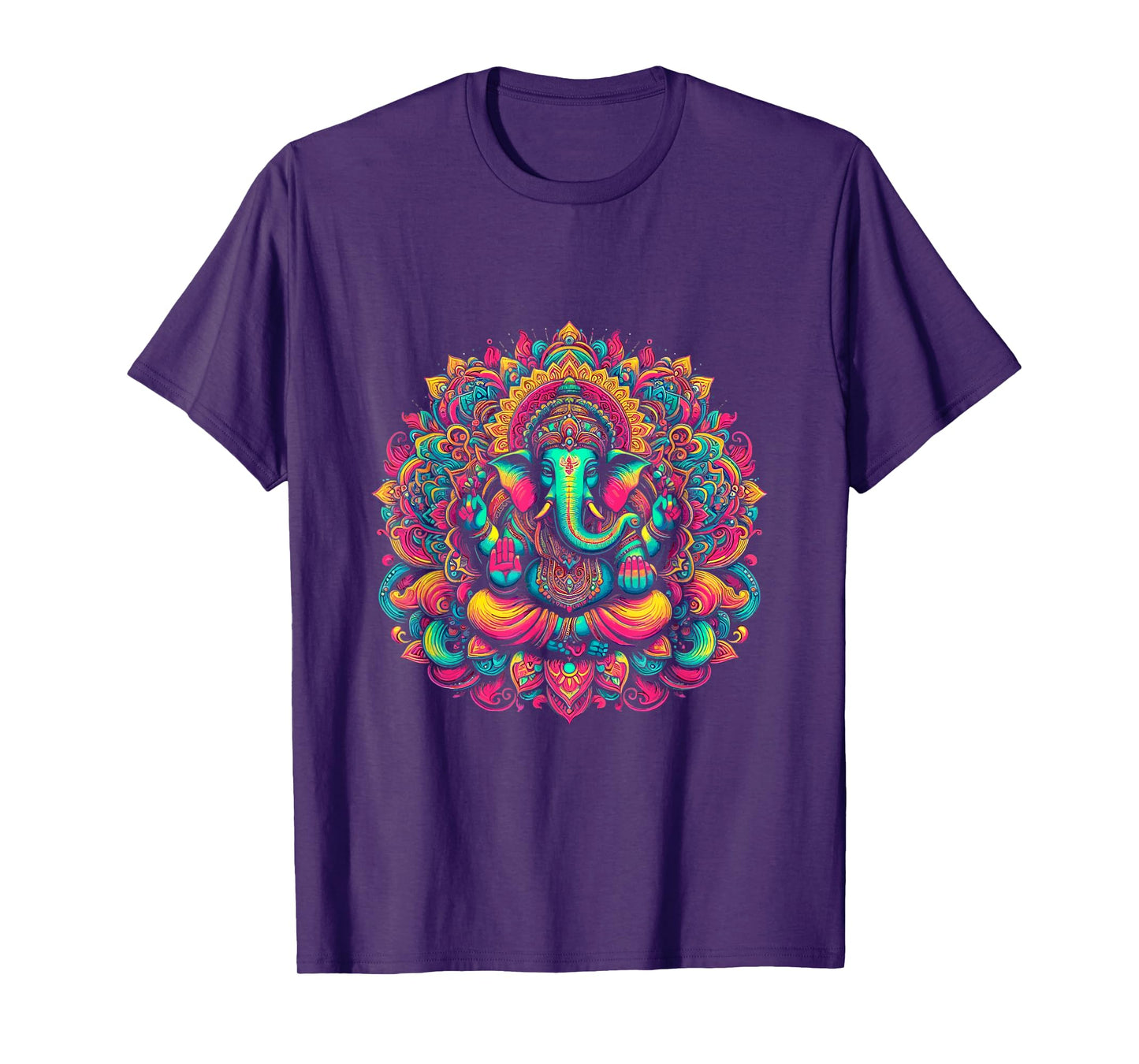Ganesh Symbol Yoga Hindu Elephant God Ganesha Puja T-Shirt