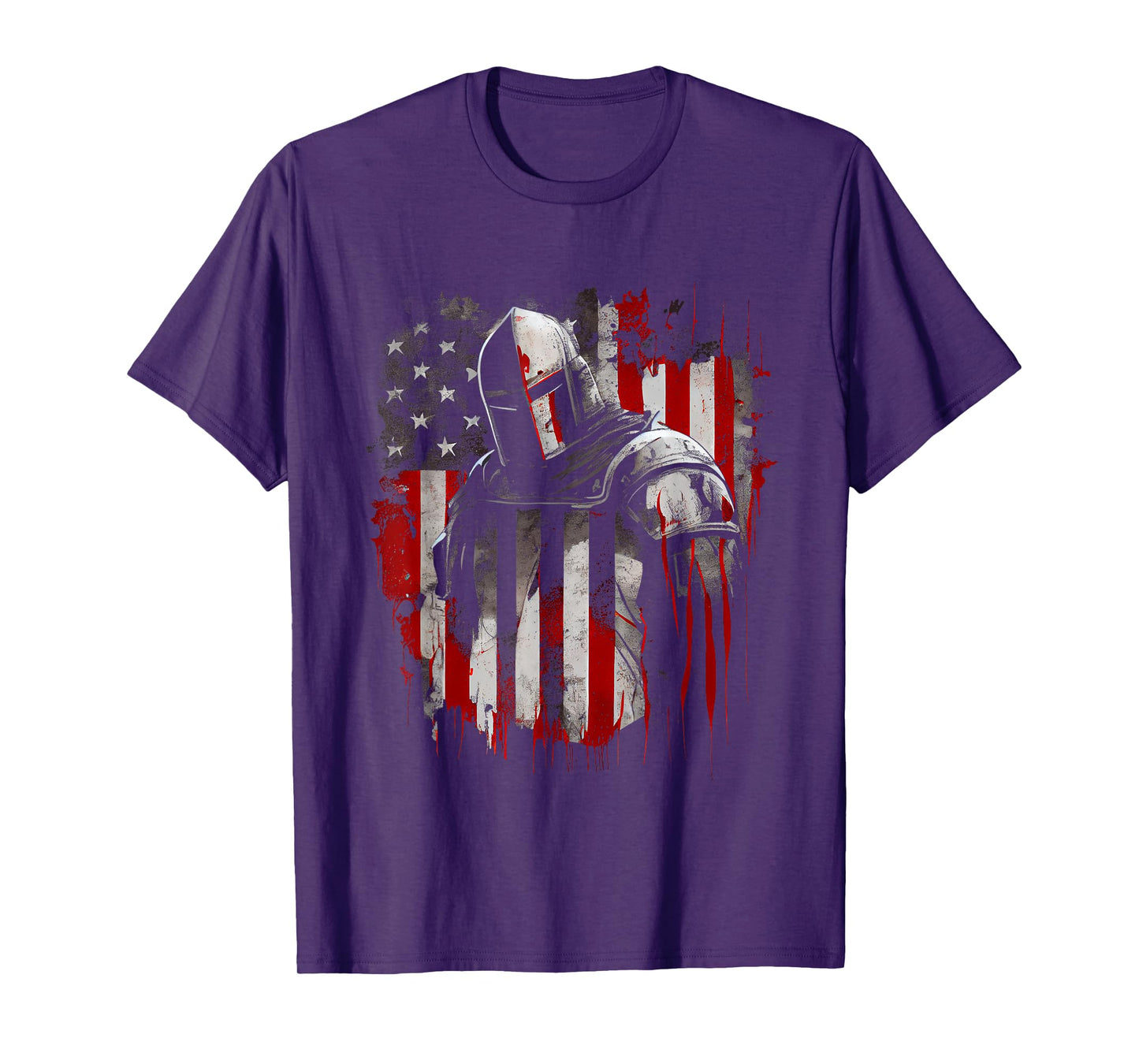 Crusader Templar Kneeling Crusader Templar Warrior Of Christ T-Shirt