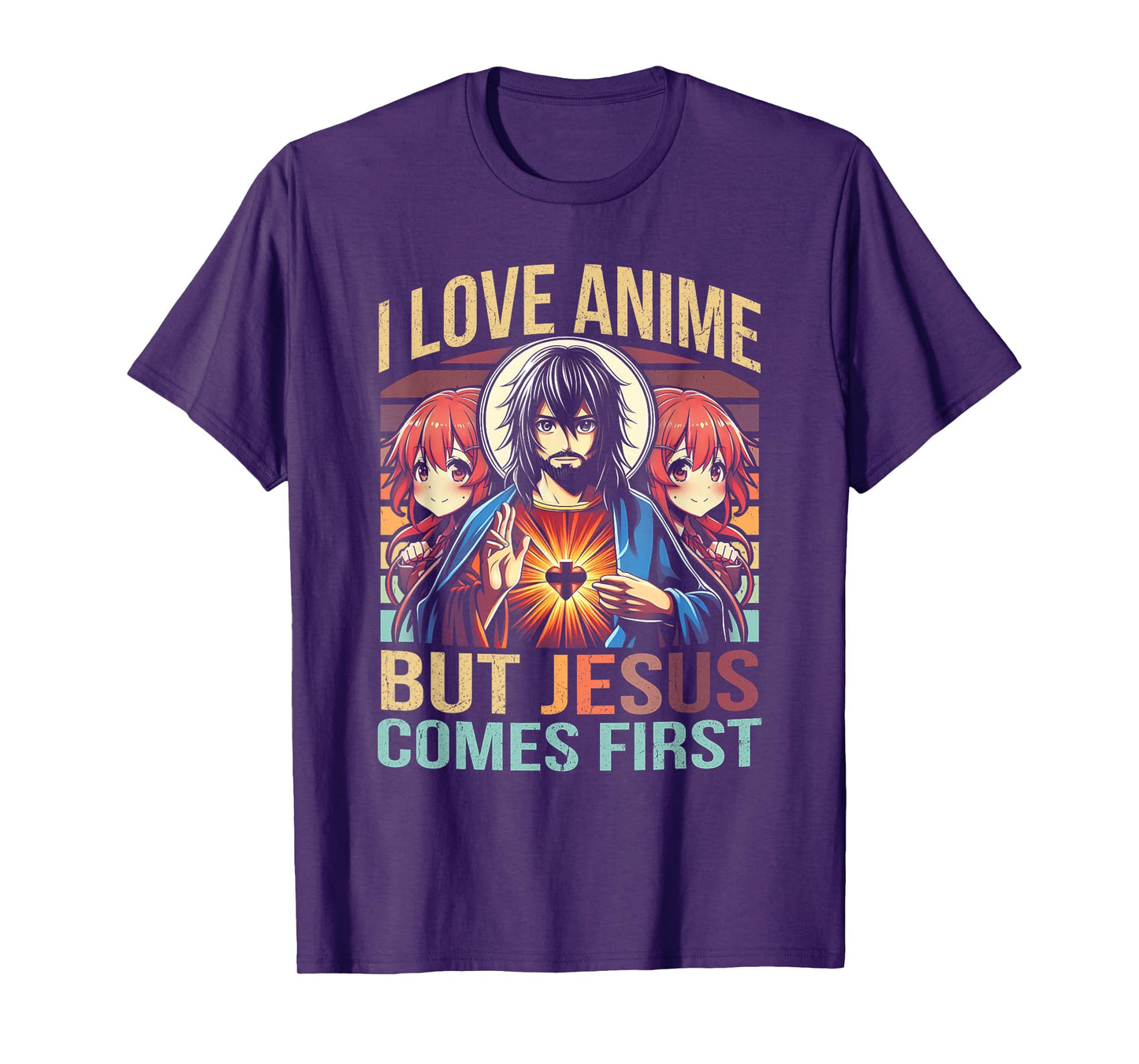 I Love Anime But Jesus Comes First Anime Japanese Anime Fan T-Shirt