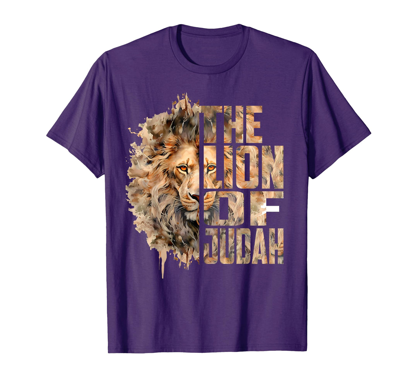 Lion Of Judah Jesus Christian Faith Men Women Gift T-Shirt