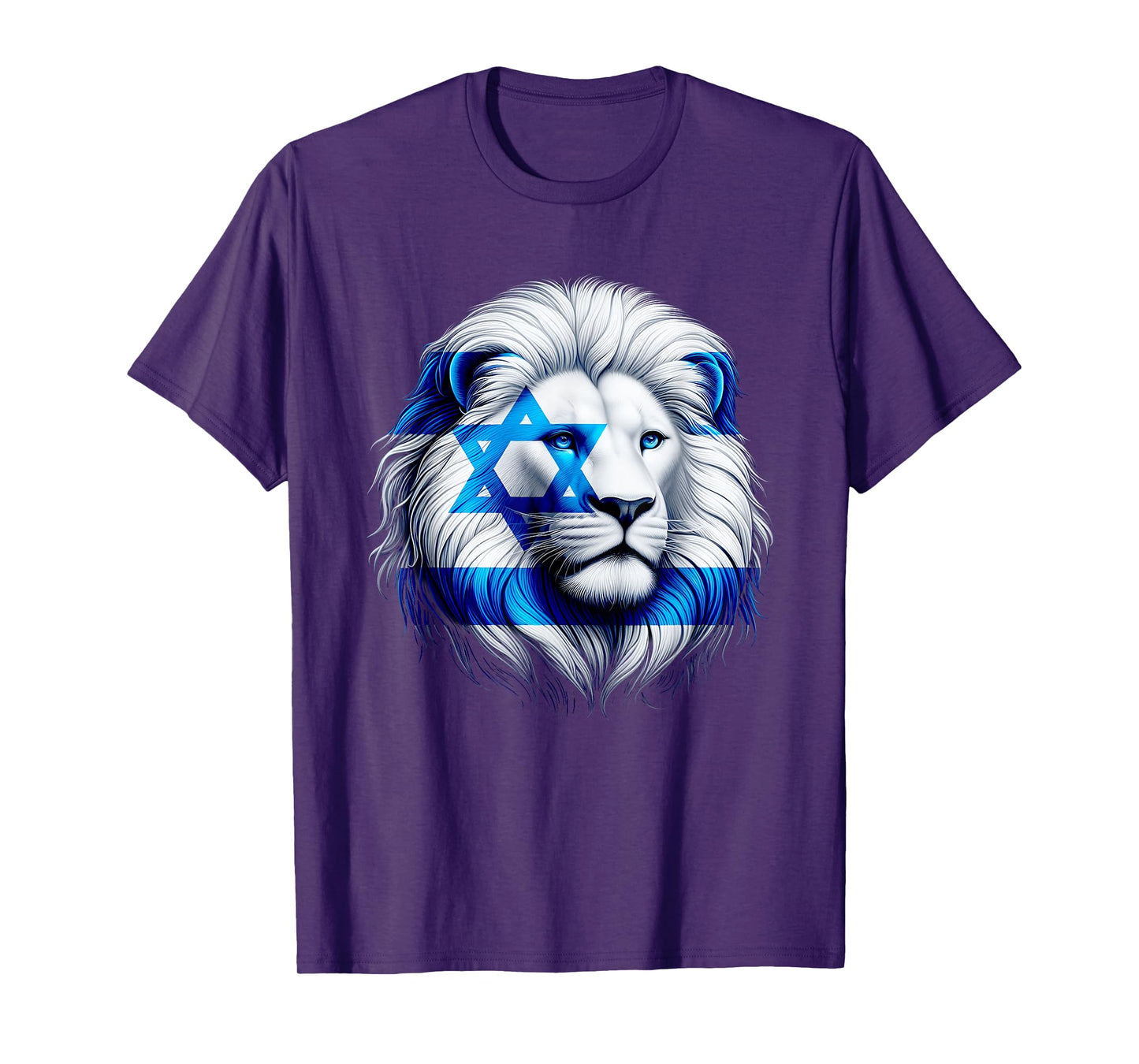 Lion Of Judah Jewish Pride Israel Flag Strength Unity T-Shirt