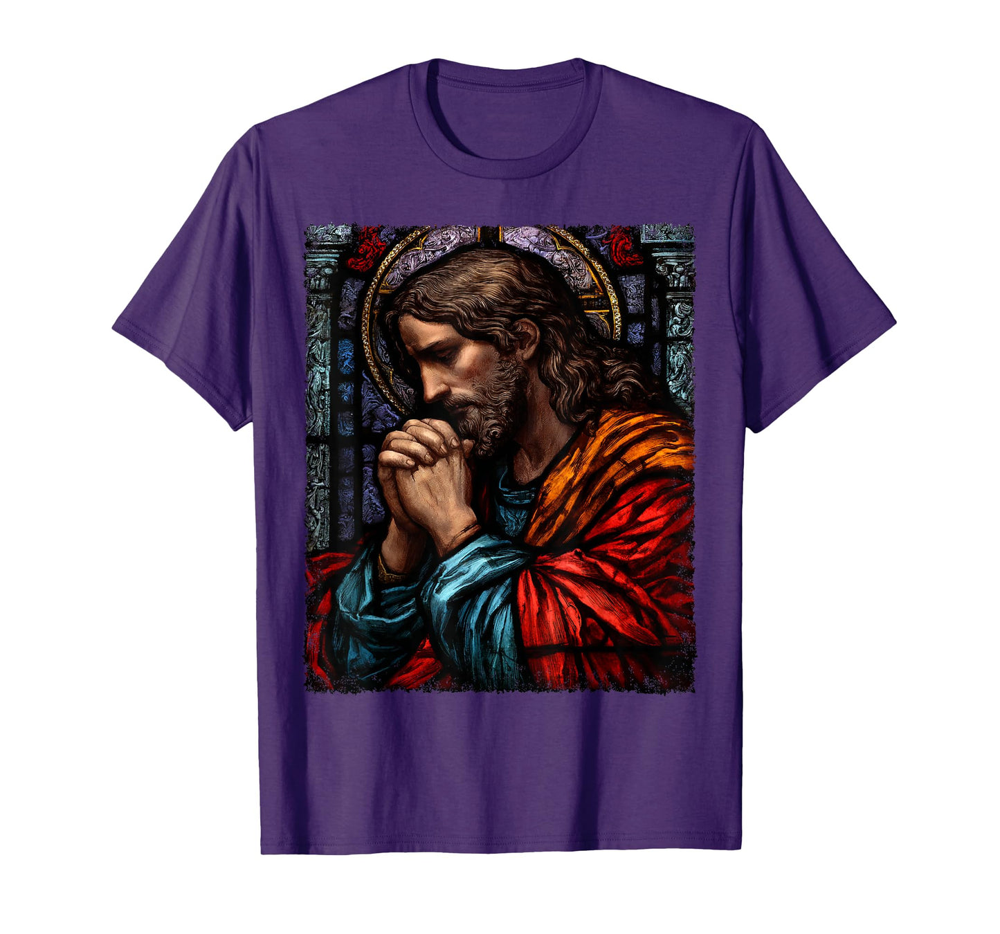 Jesus Christ Praying Catholic Church T-Shirt