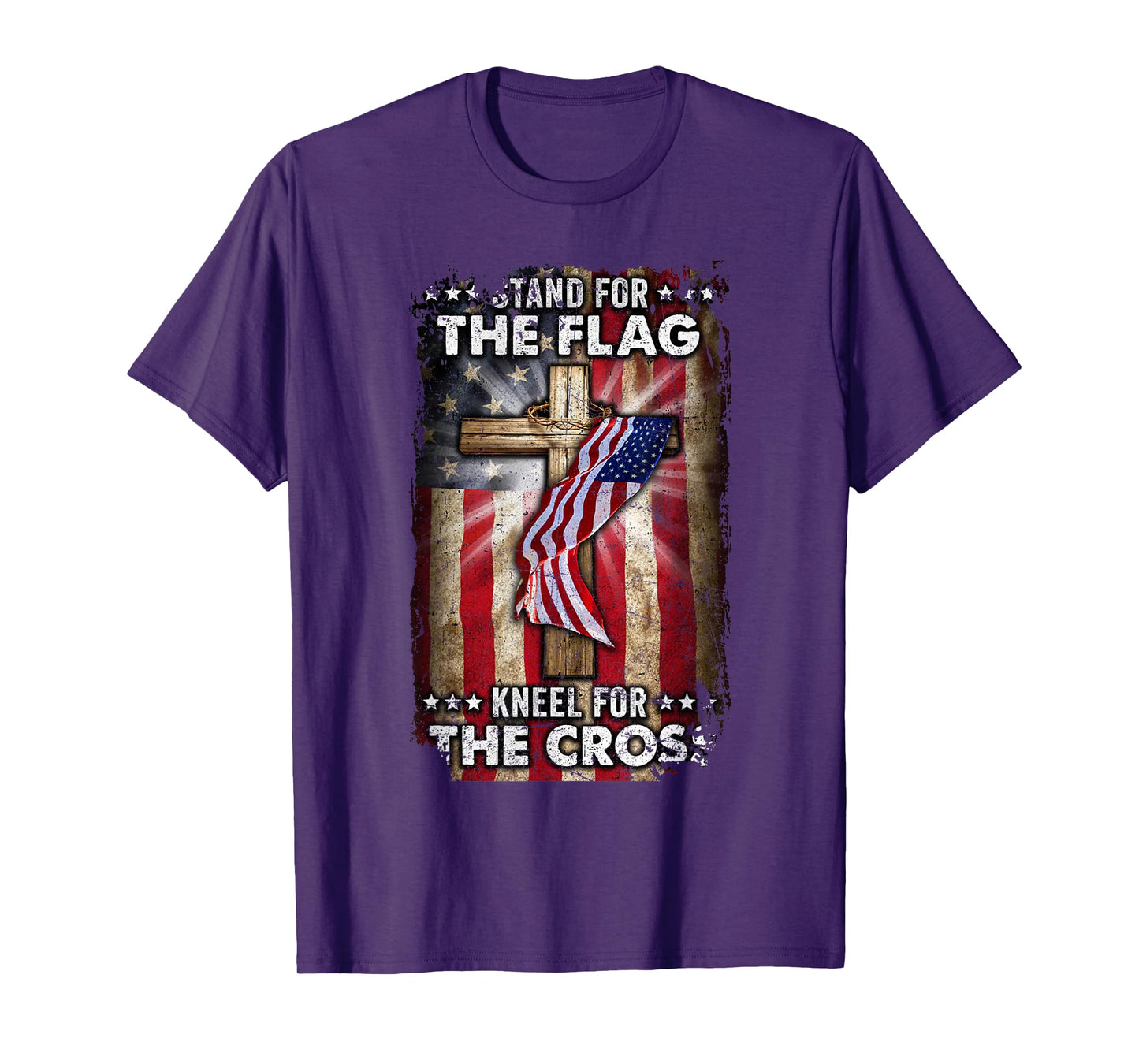 USA Flag Religious Quote 4th of July Christian Faith T-Shirt