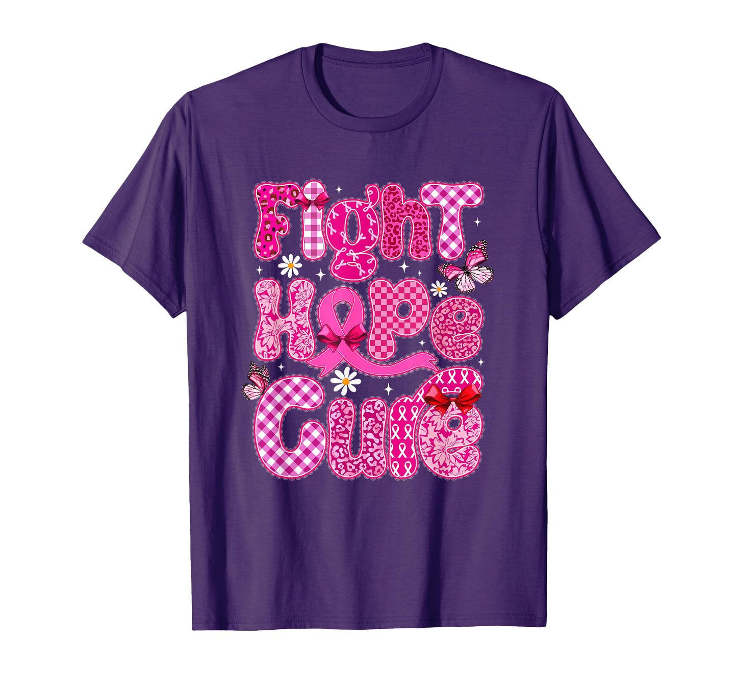 Faith Hope Cure Breast Cancer Survivor October We Wear Pink T-Shirt