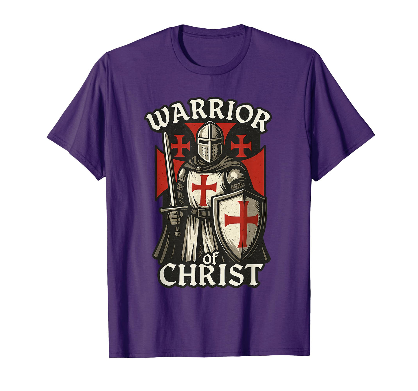 Christian Knight - Warrior of Christ - Jerusalem Cross T-Shirt