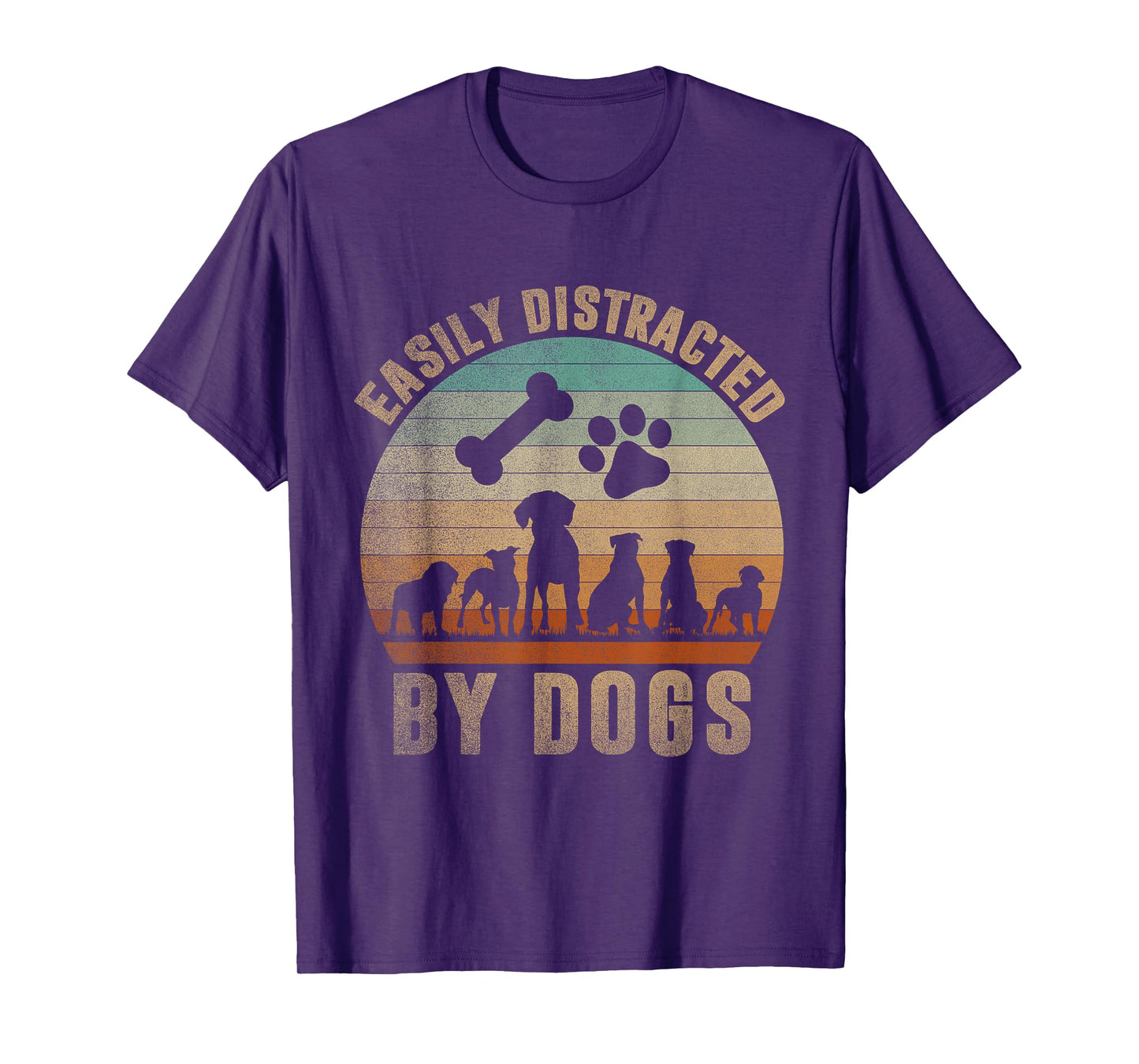 Easily Distracted By Dogs Shirt Kids Women Men Pet Lover T-Shirt