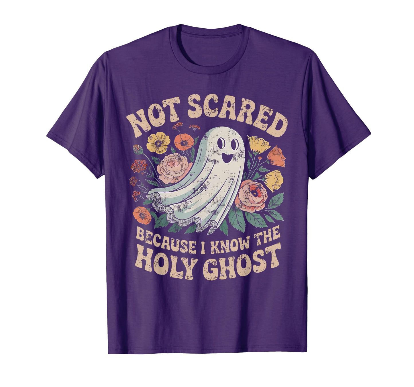 Not Scared Because I Know The Holy Ghost Christian Halloween T-Shirt