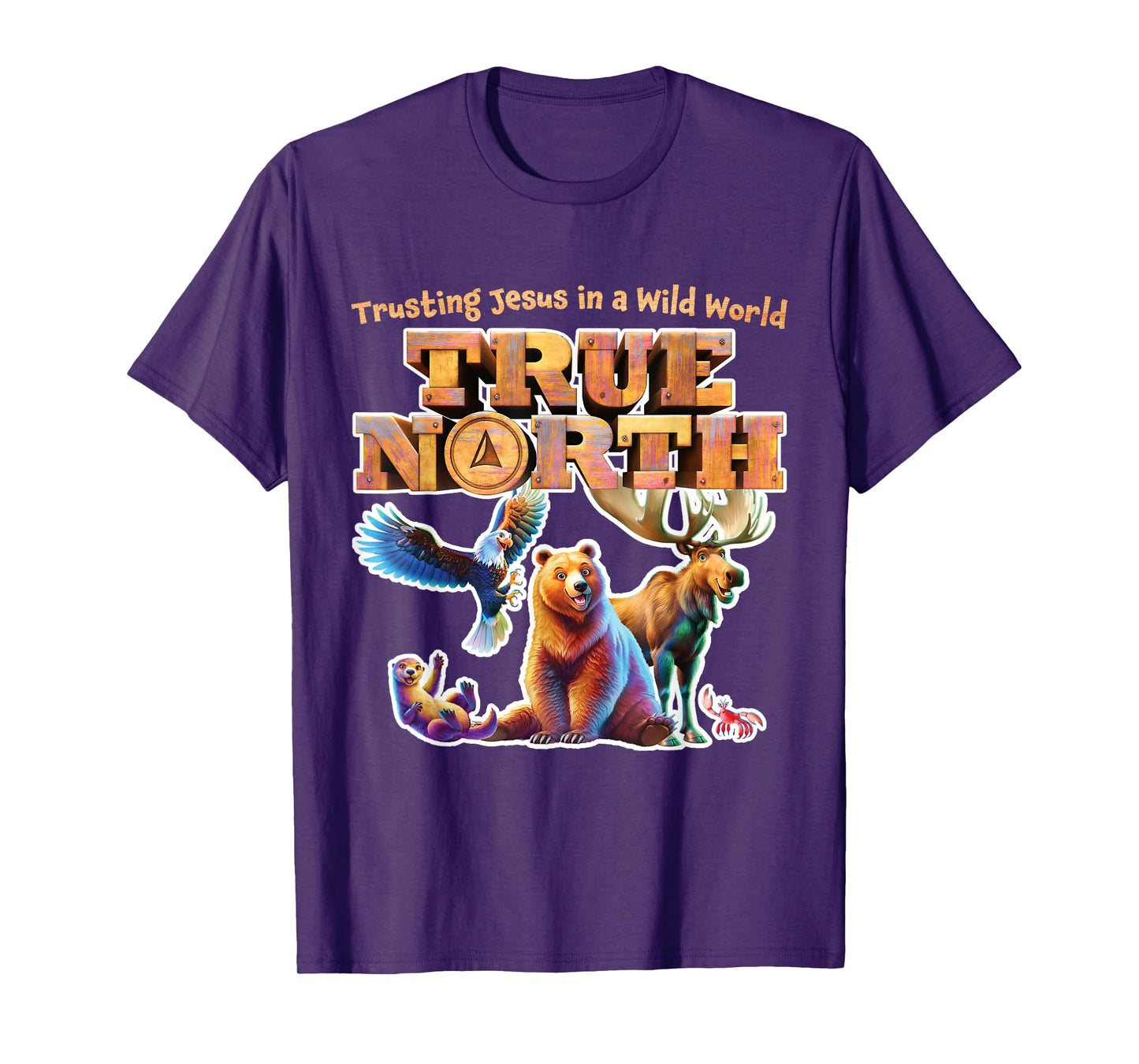 True North Trusting Jesus In A Wild World VBS Jungle Animal T-Shirt