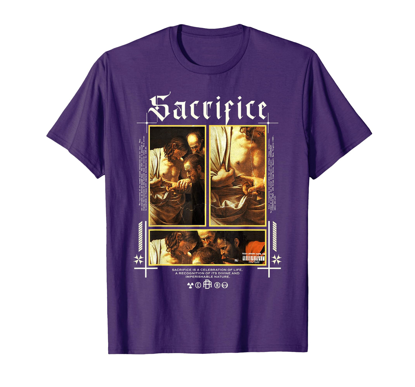 Caravaggio Saint Thomas Christian Art Fine Art Alt Gothic T-Shirt
