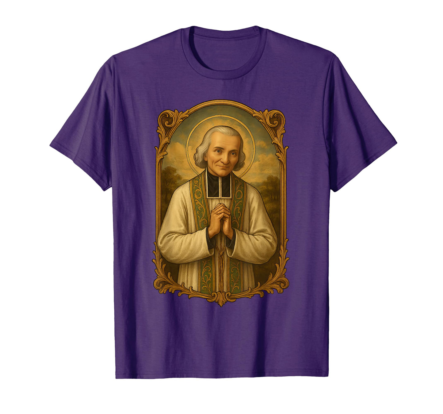 Saint John Vianney Traditional Catholic Saint Cure de Ars T-Shirt