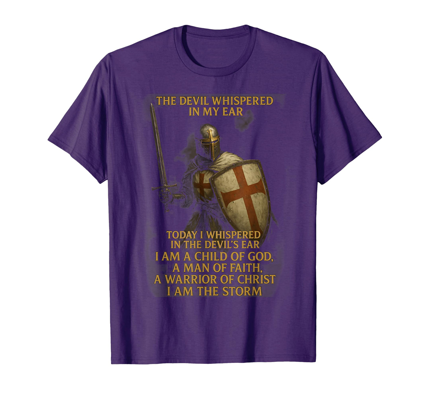 Knight Templar I Am A Child Of God A Warrior Of Christ T-Shirt