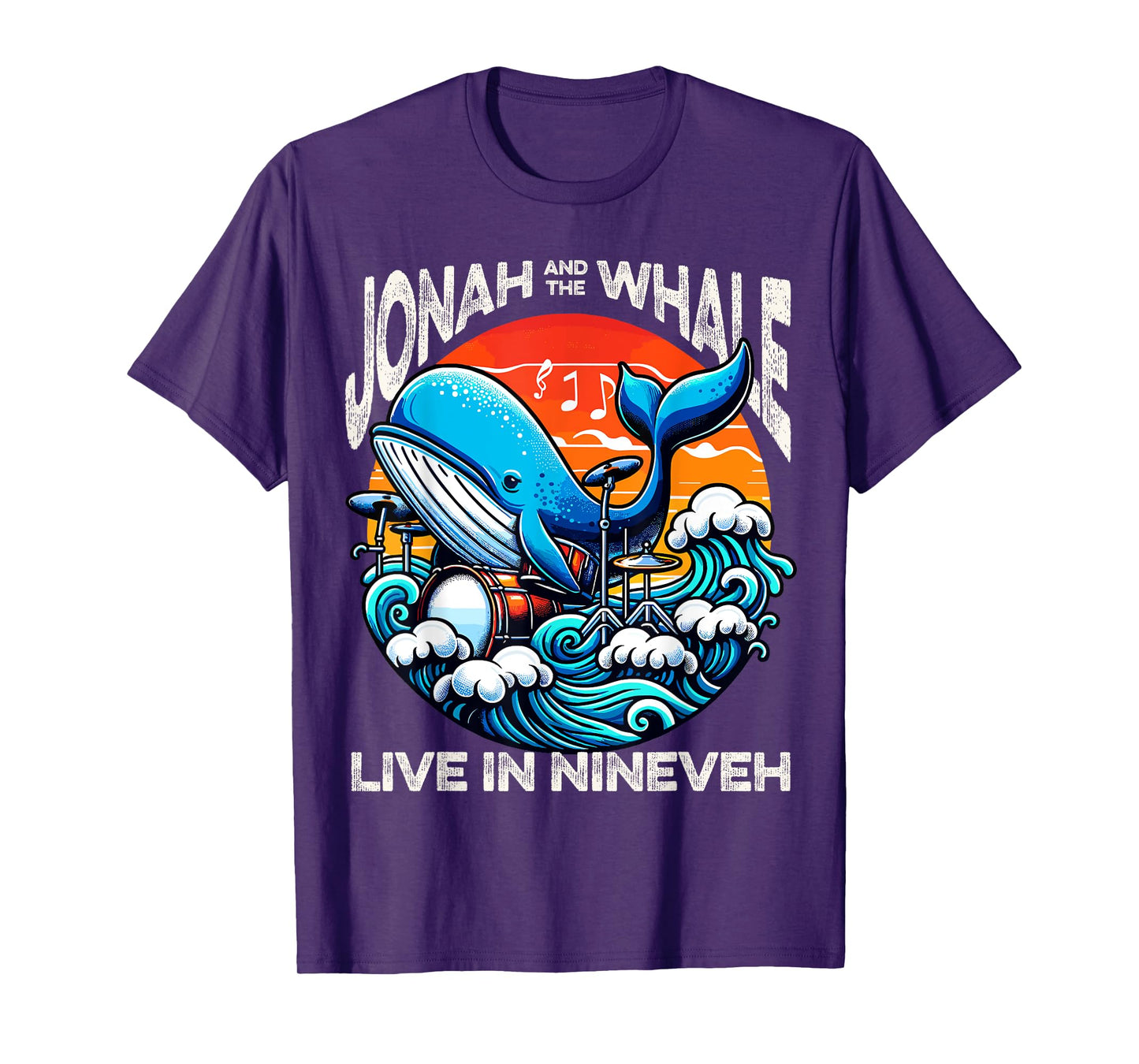 Jonah Whale Funny Rock Band Vintage Funny Christian for Men T-Shirt