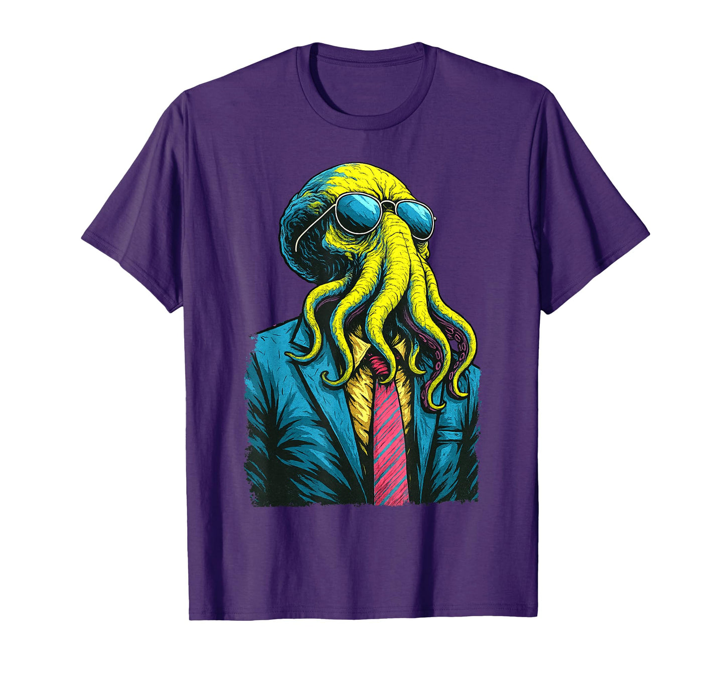 Cthulhu Business Suit, Lovecraftian Cosmic Horror Streetwear T-Shirt