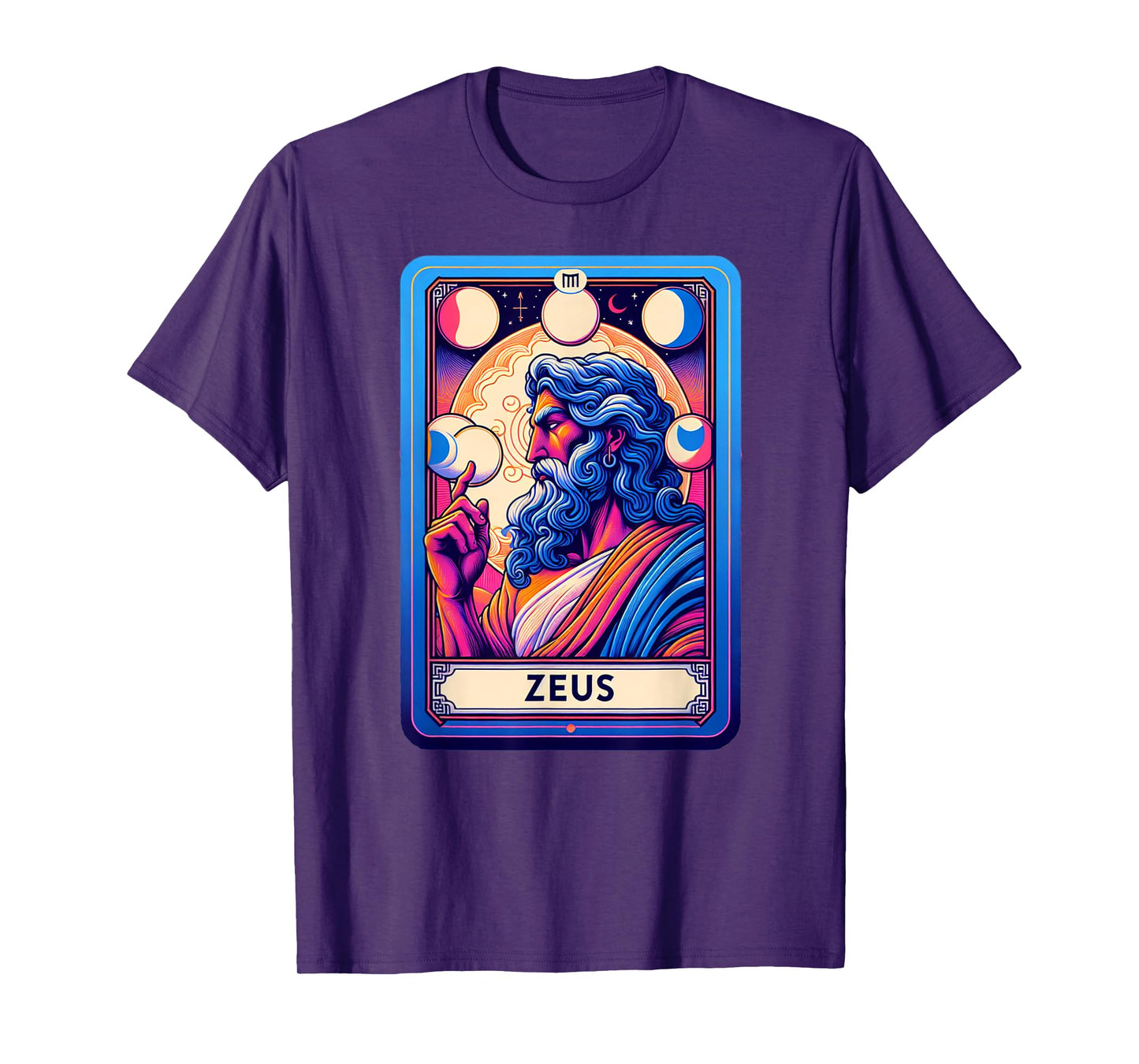 Zeus Tarot Card And Greek God Mythology T-Shirt
