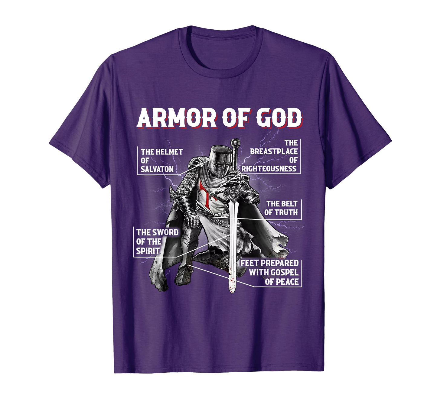 Armor Of God Bible Verse Cool,Ephesians 6:11 Christian Bible T-Shirt