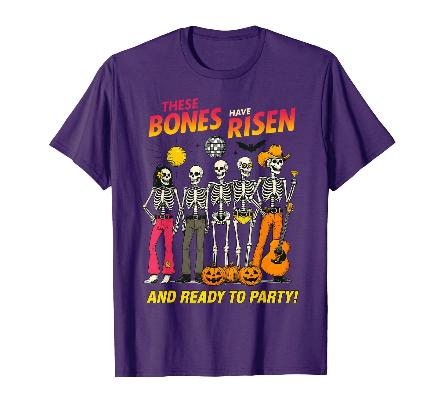 These Bones Have Risen Funny Christian Skeleton Halloween T-Shirt