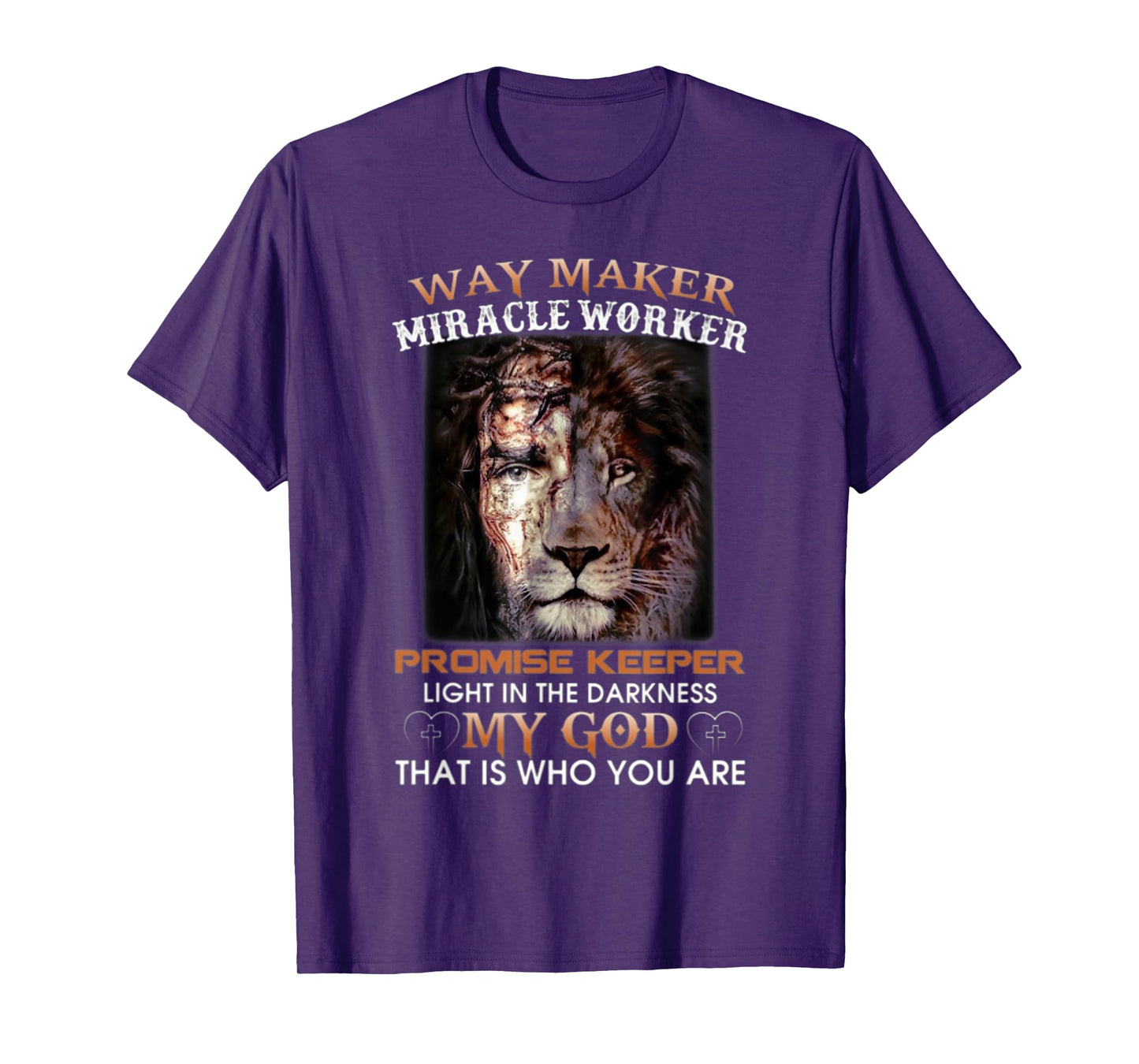 Lion-Way-Maker-Miracle-Worker-Promise-Keeper T-Shirt