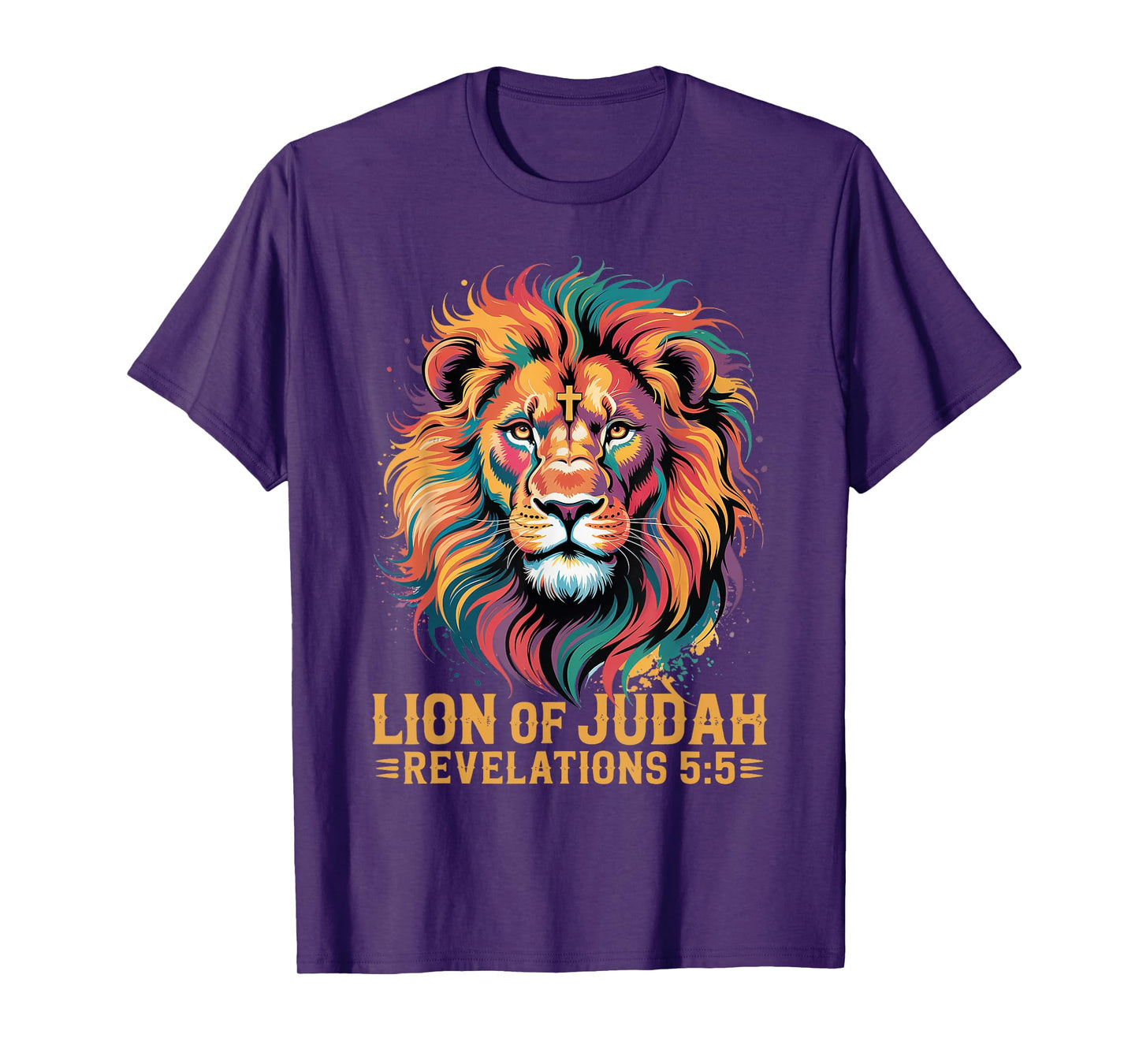 Lion of Judah Christian Cross Jesus Christian Faith T-Shirt