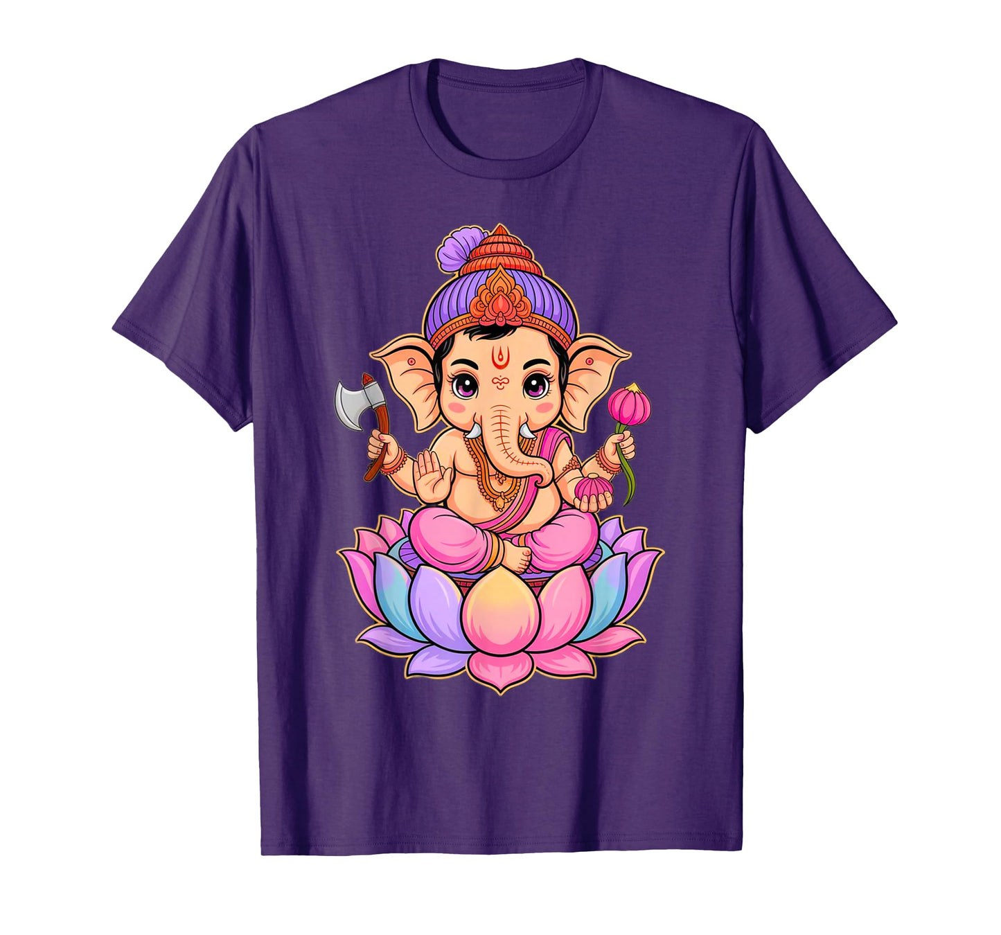 Hindu Ganesha Puja Elephant God India Meditation Yoga Murti T-Shirt