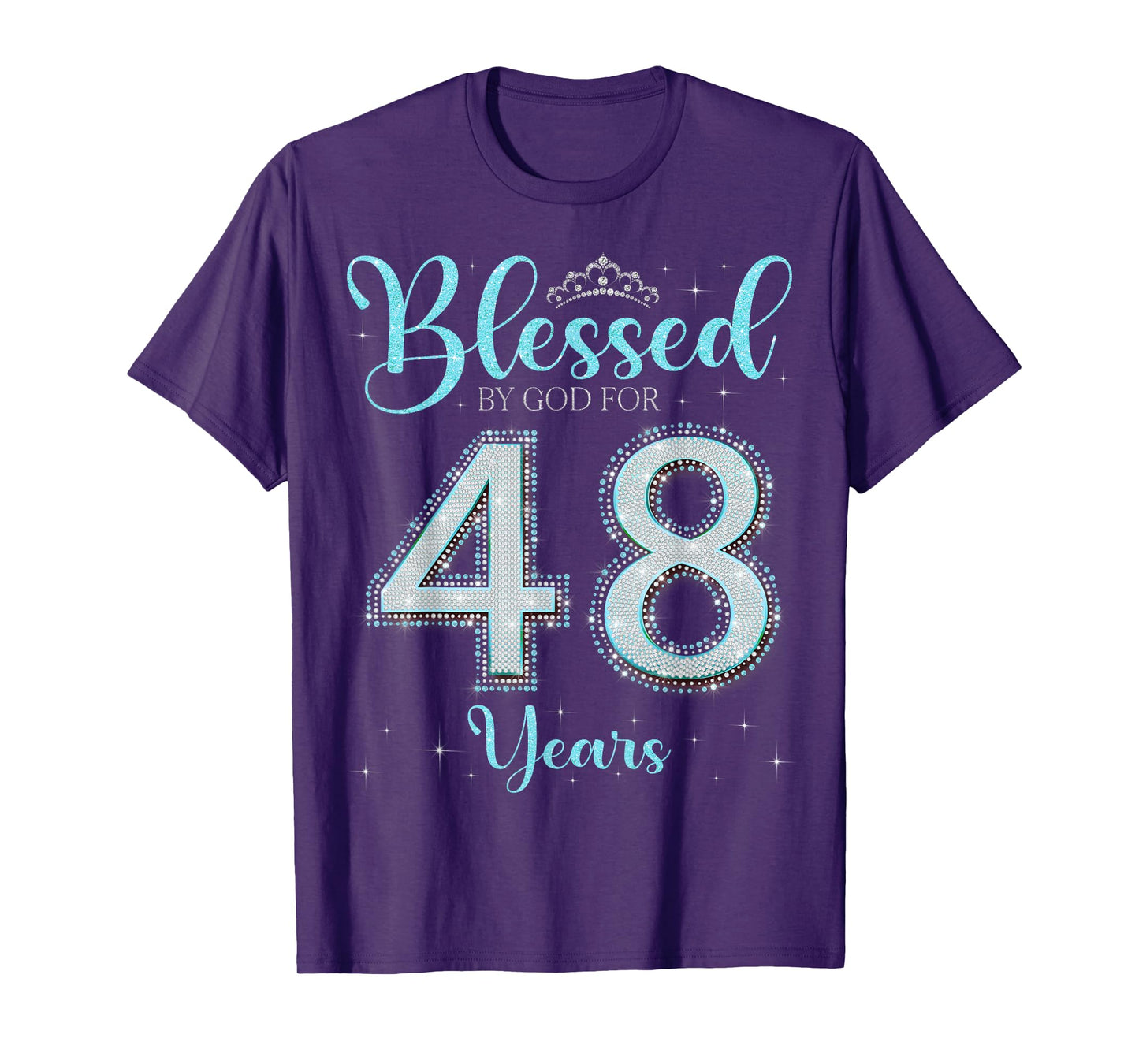 Blessed By God For 48 Years Old 48th Birthday 48th Bday T-Shirt
