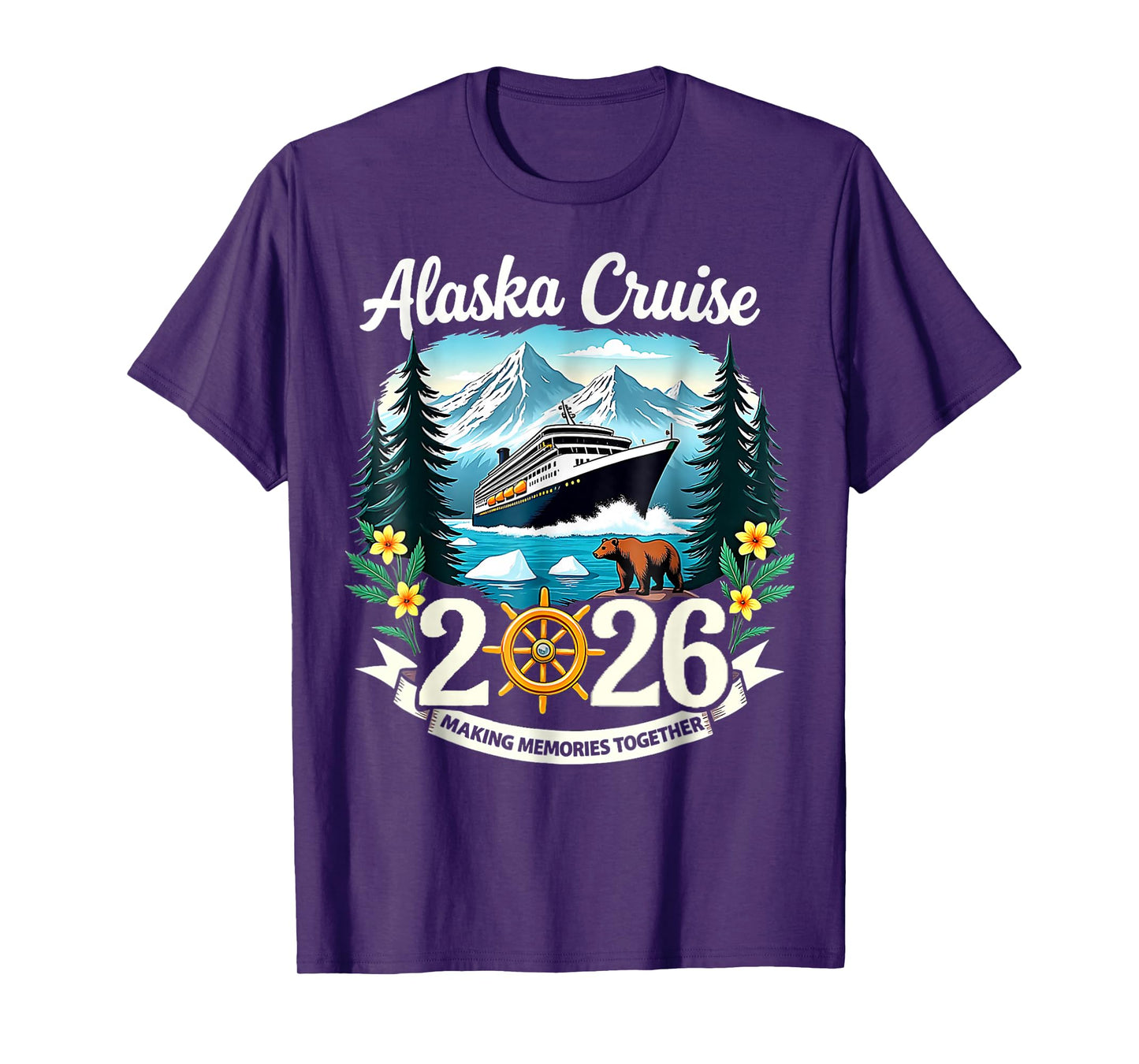 Matching Family Friends and Group Alaska Cruise 2026 T-Shirt