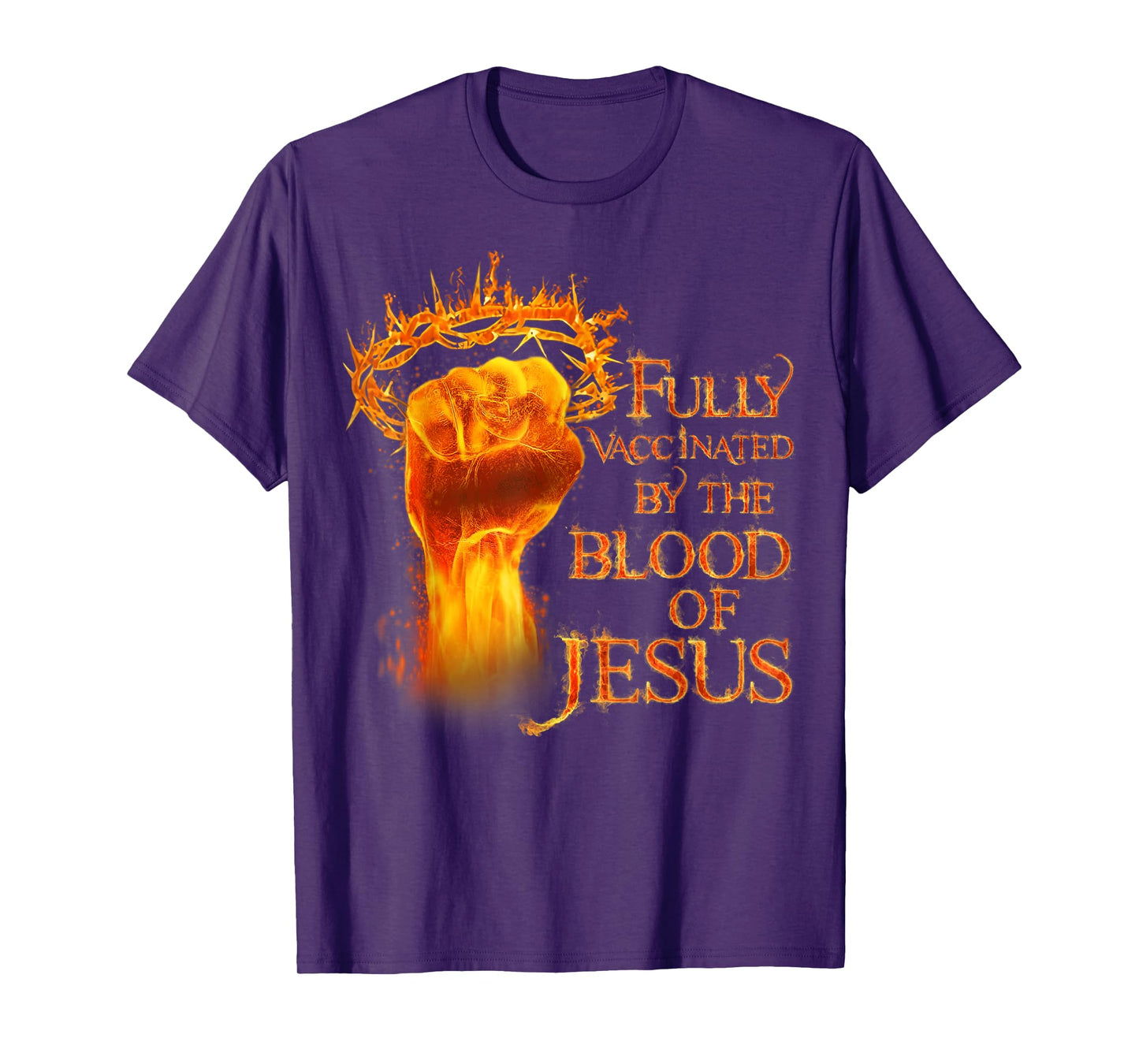 Funny Christian Fully Vaccinated By The Blood Of Jesus T-Shirt