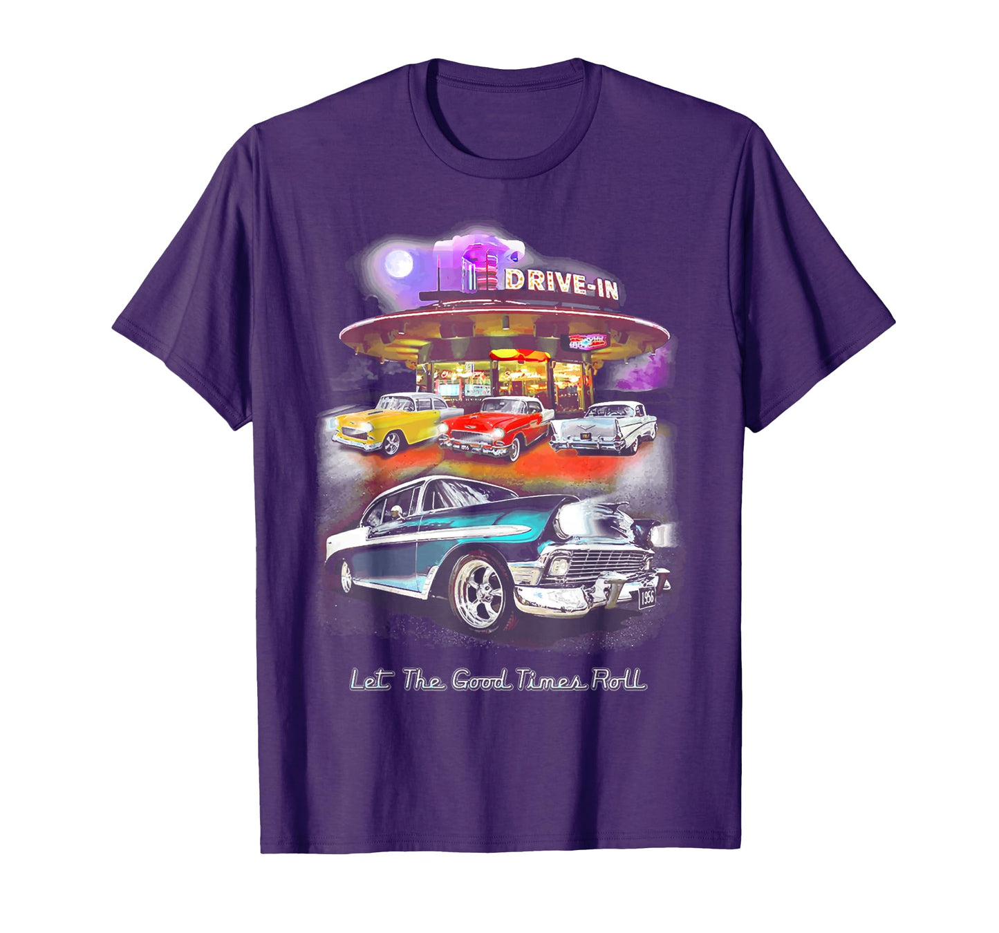55 57 50 90s Chevys Bel Air TriFive Retro Classic car T-Shirt
