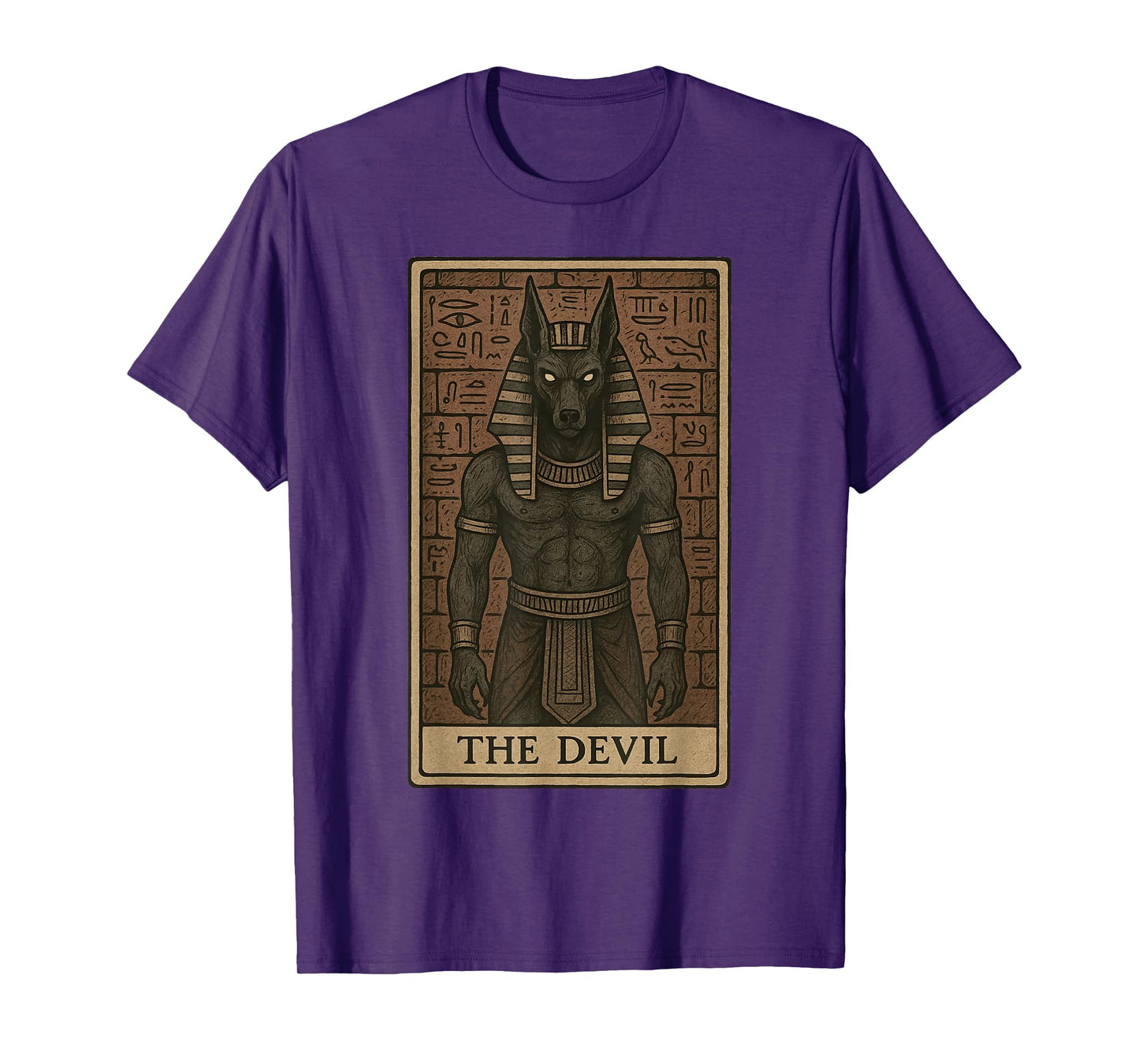 The Devil Tarot Card Anubis Ancient God Egyptian Mythology T-Shirt