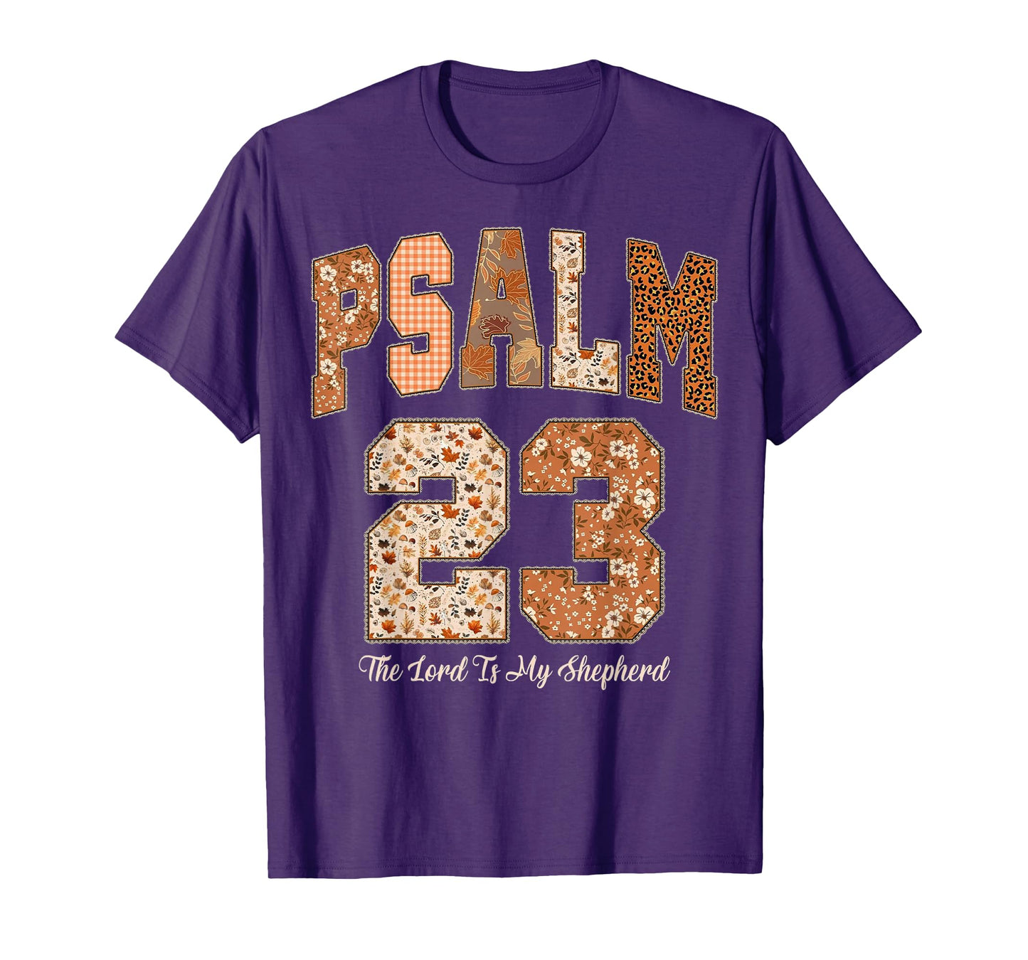 Psalm 23 The Lord is My Shepherd Bible Verse Thanksgiving T-Shirt