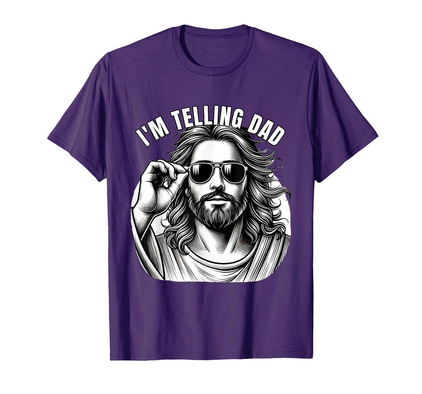 Funny Jesus Meme I'm Telling Dad Jesus Christian T-Shirt