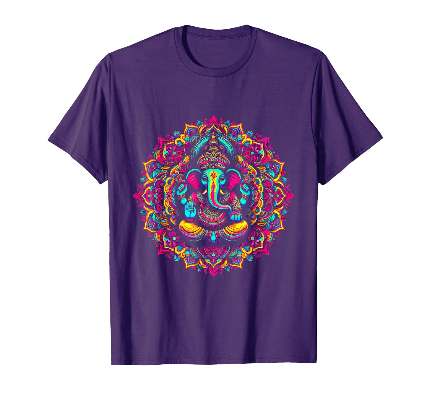 Ganesh Symbol Yoga Hindu Elephant God Ganesha Puja T-Shirt