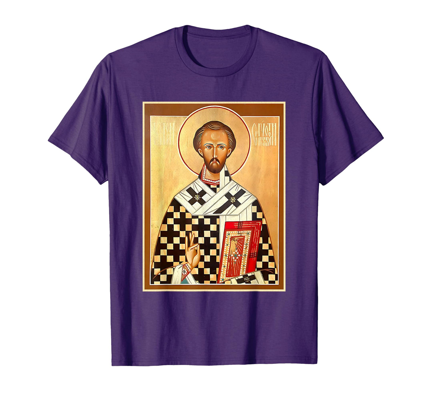 St. John Chrysostom Eastern Orthodox Byzantine Art Church T-Shirt