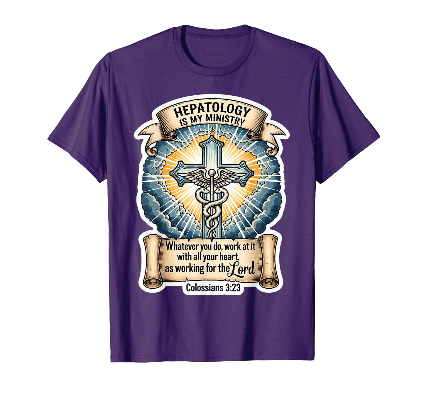 Christian Hepatologist Hepatology is My Ministry Doctor God T-Shirt
