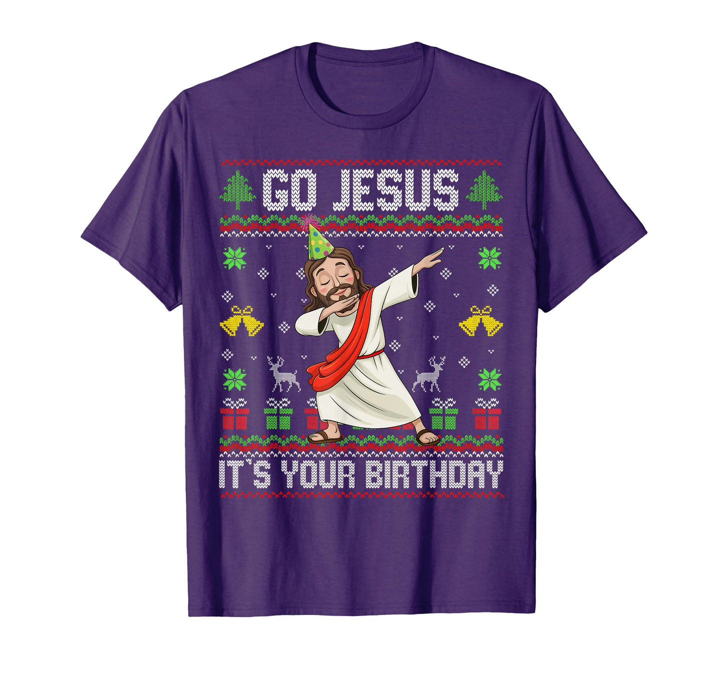 Go Jesus It's Your Birthday Ugly Christmas Sweater Christian T-Shirt