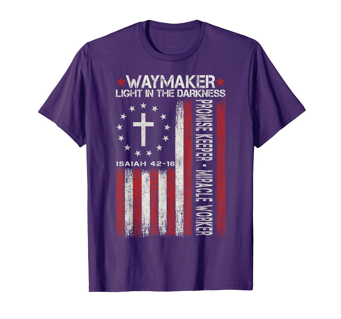 Waymaker God Jesus Christian Bible Faith Cross Religious T-Shirt